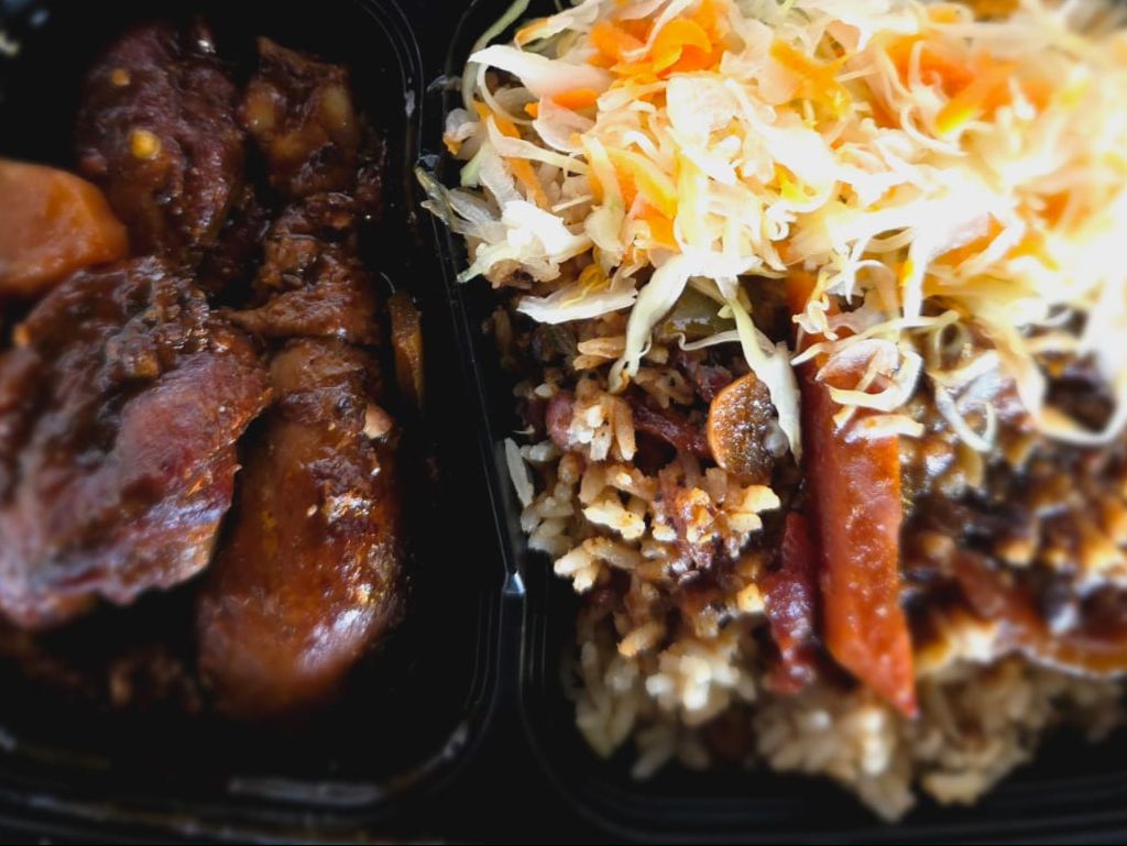 Brown Stew Chicken.