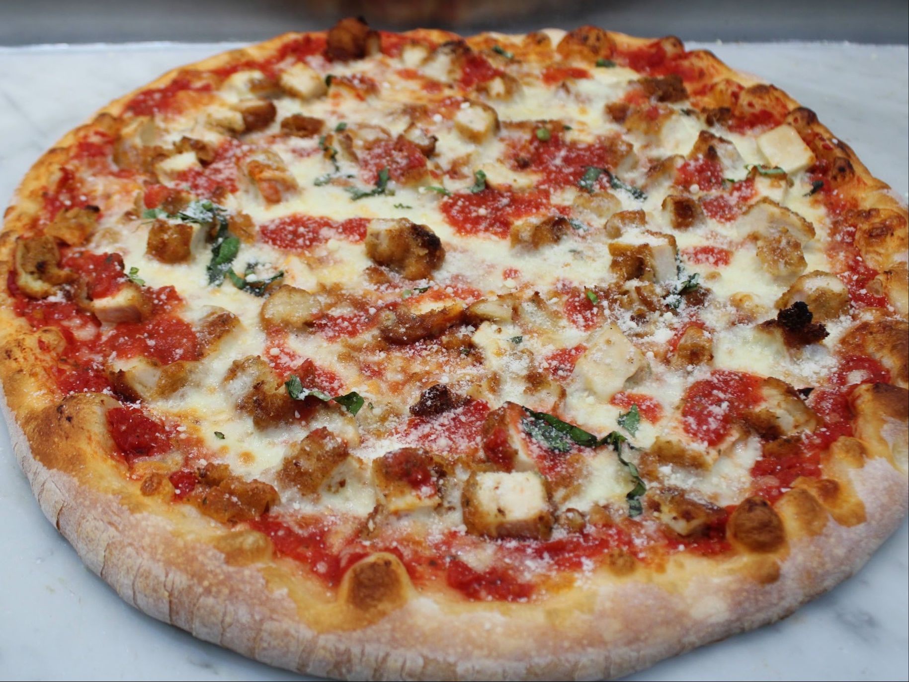Chicken Parm Pizza MED.