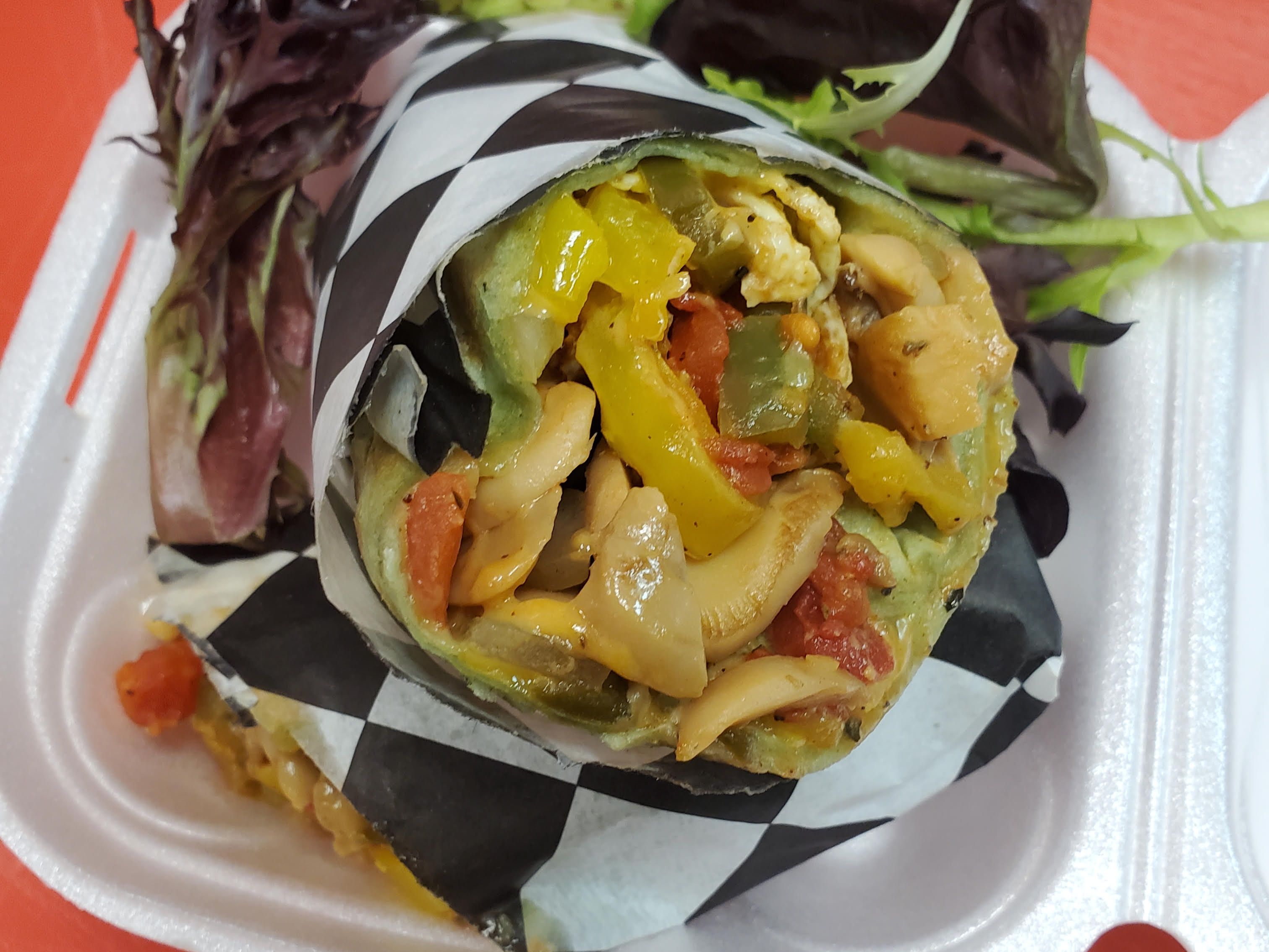 Joyce's Veggie Burrito.