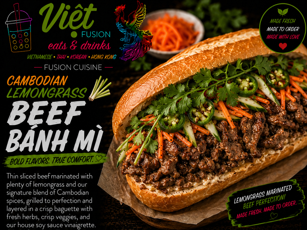 B7. Cambodian Lemongrass Beef.