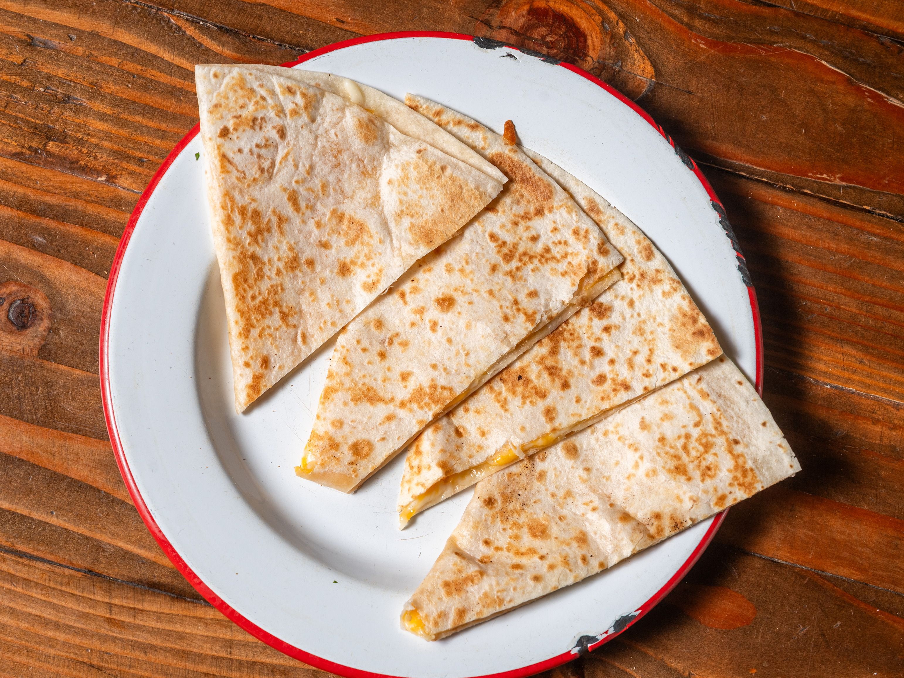 Plain Cheese Quesadilla.