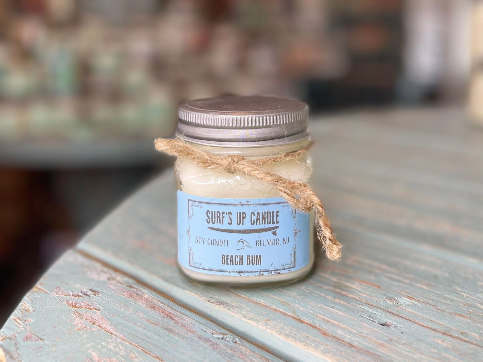 Beach Bum Mason Jar Candle - Original Collection 8oz Medium.