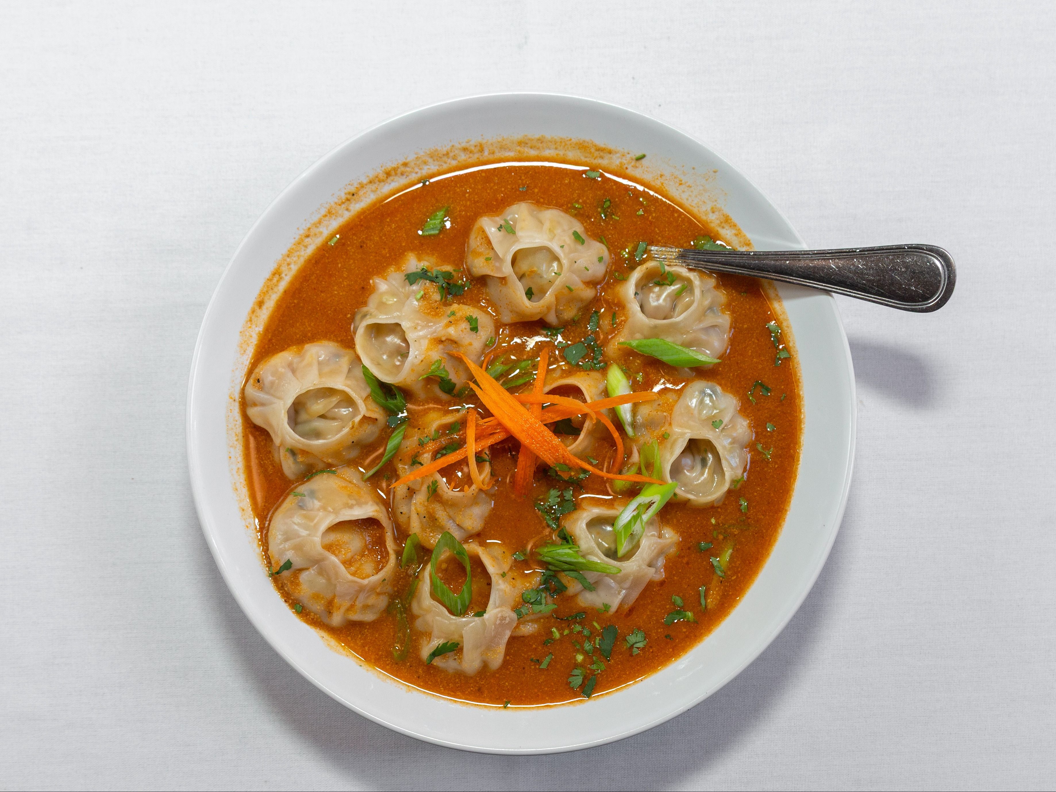Veg Fried  Spicy Momo.