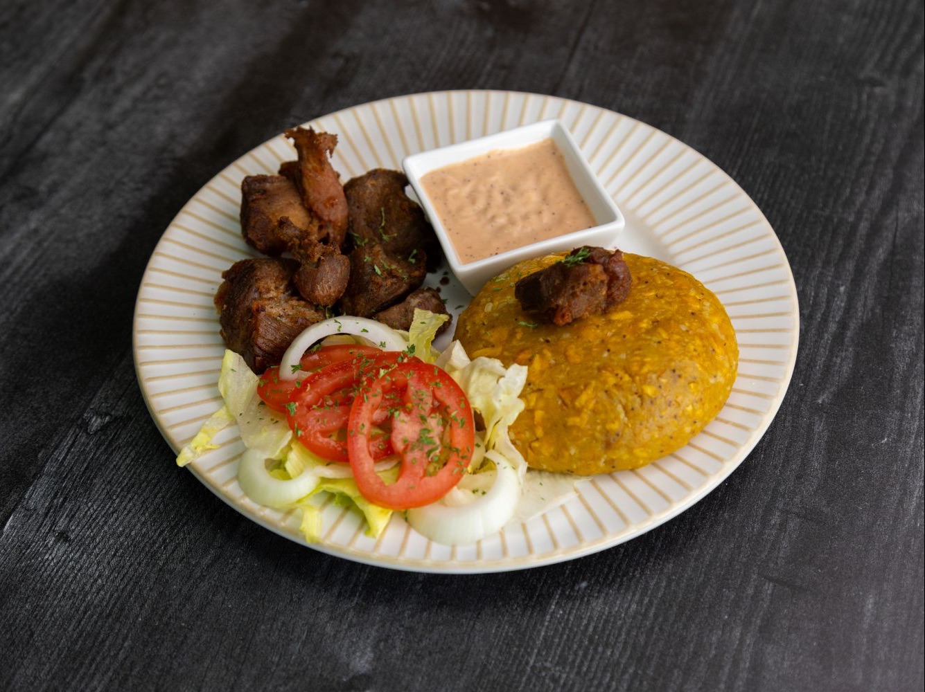 Mofongo + Fried Pork.