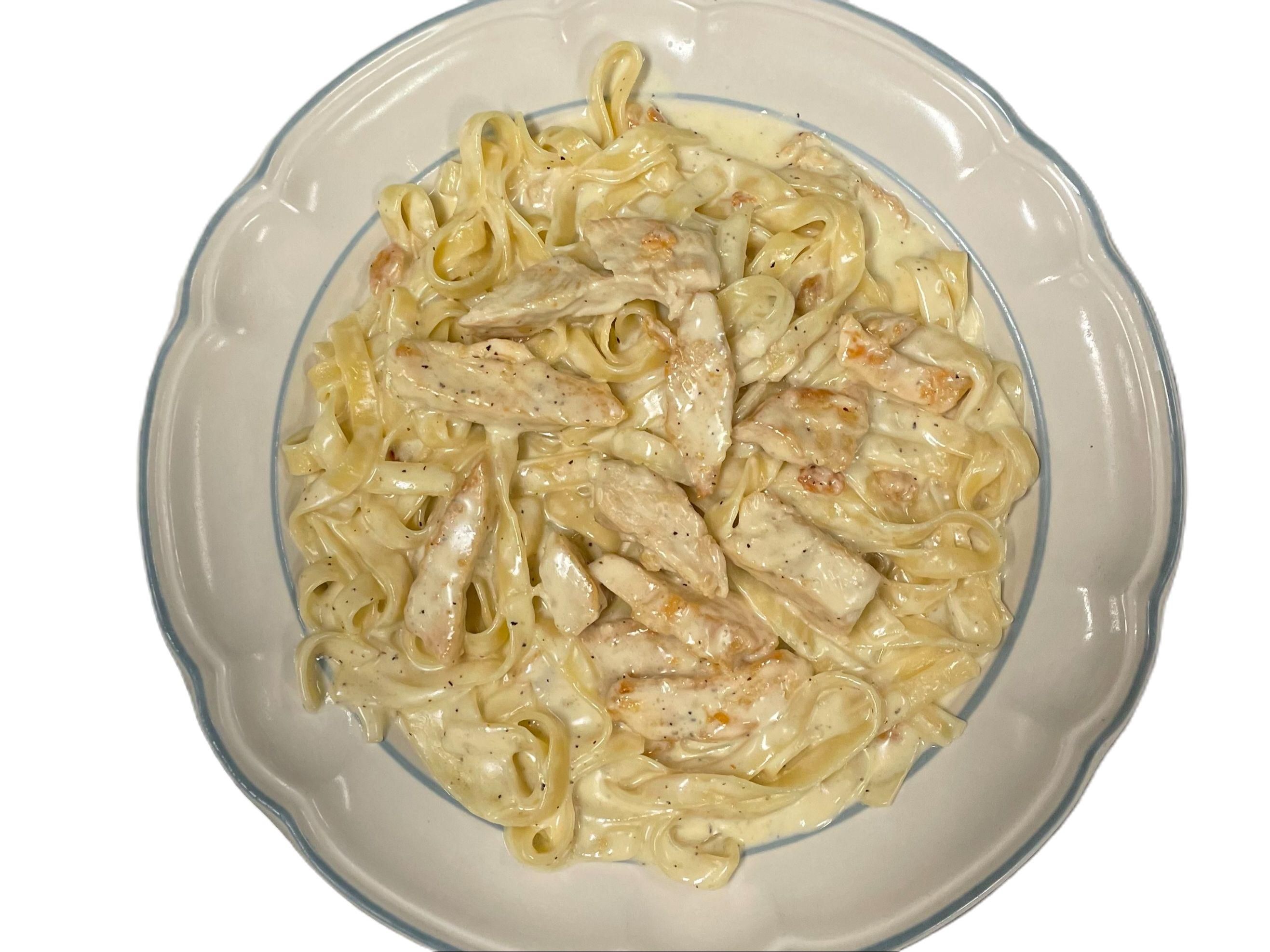 Chicken Fettucini Alfredo.