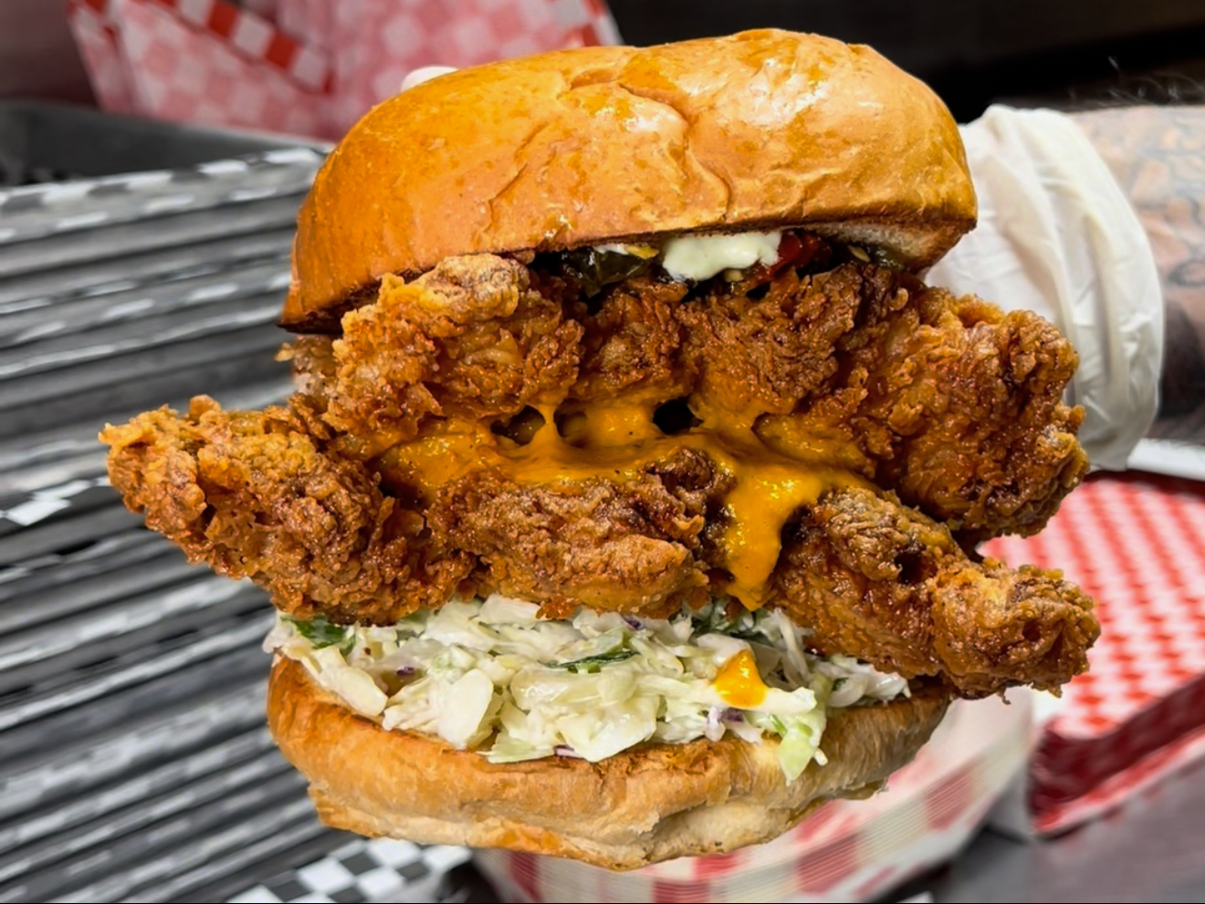 Fried Chicken Burger.