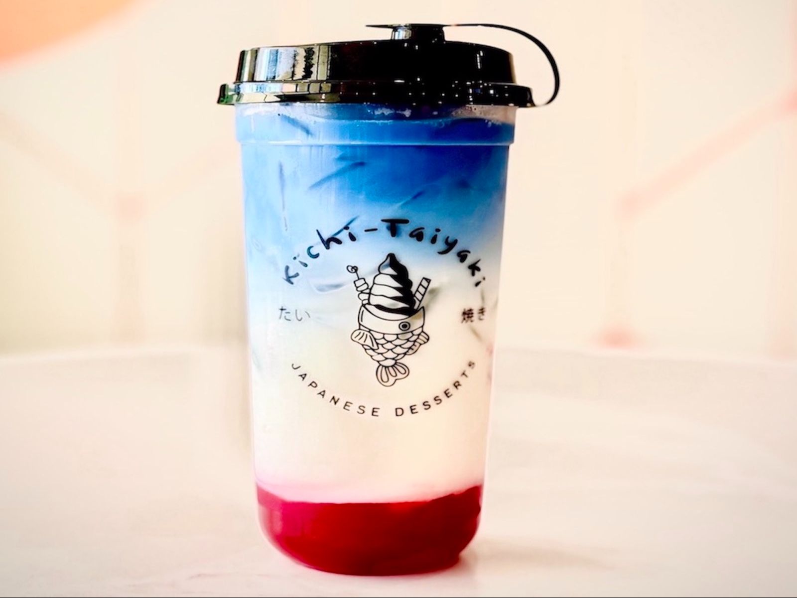 Strawberry Butterfly Pea Latte.