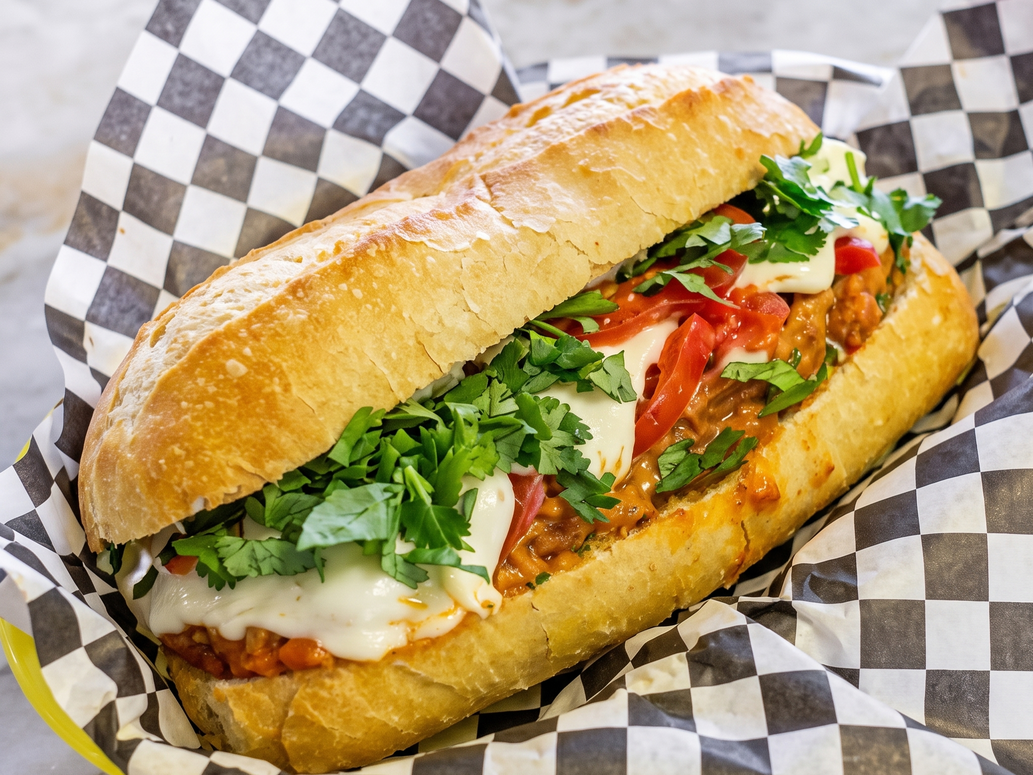 Chicken Parmigiana Sub.