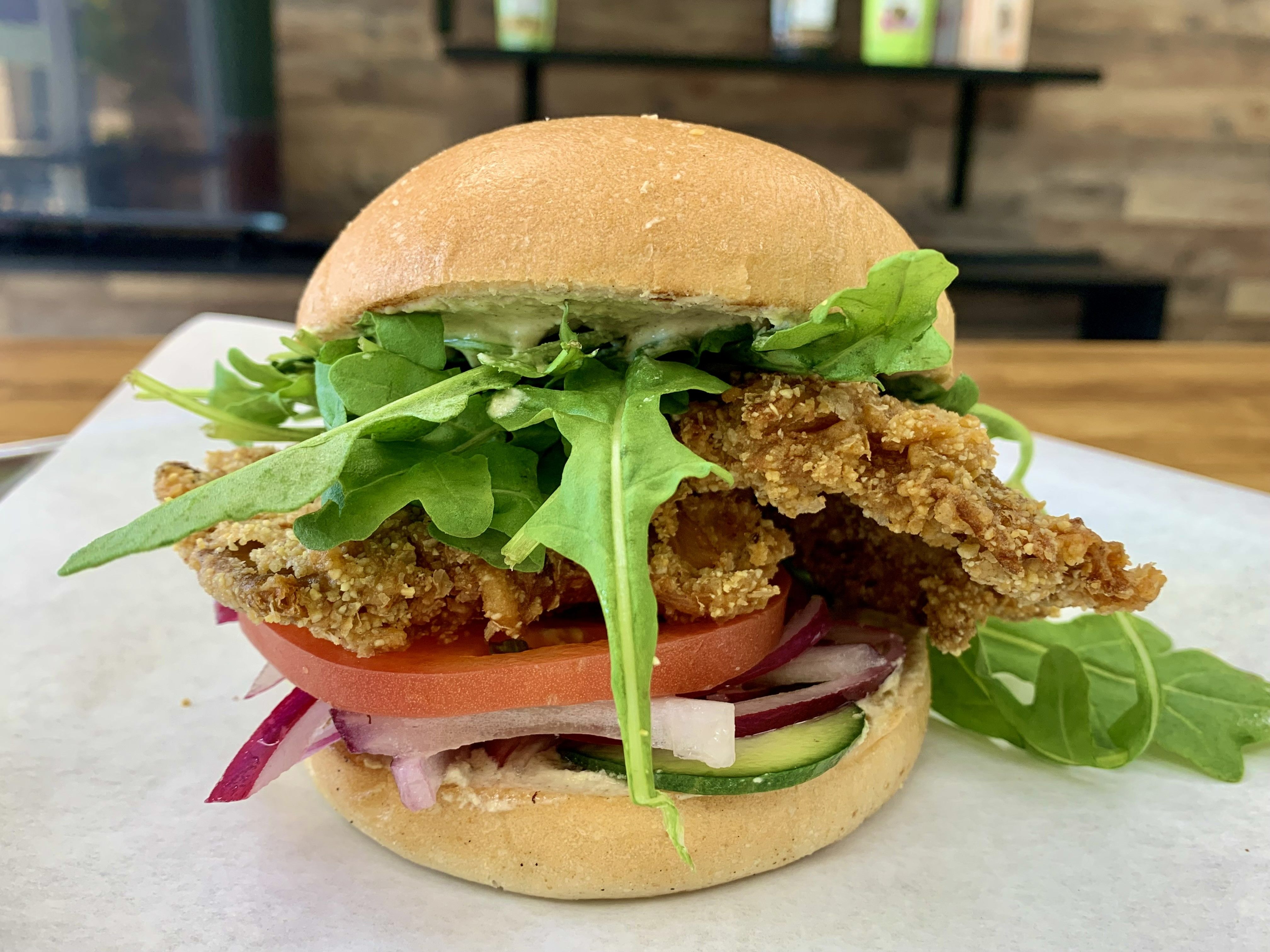 Oyster Mushroom Sandwich