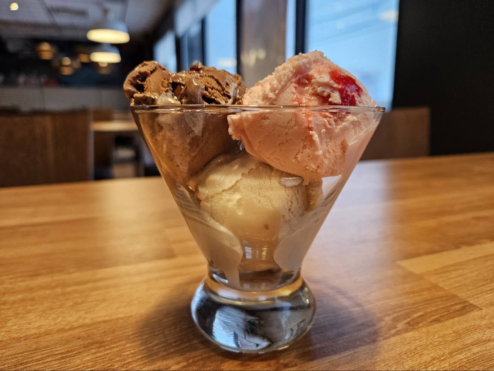 Bol à glace à 3 types