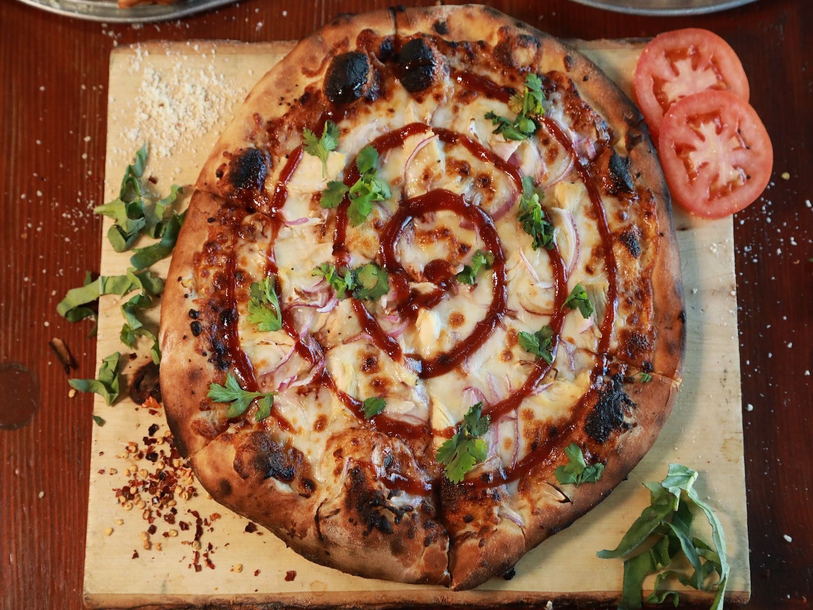 BBQ Chicken Pizza Pizza.