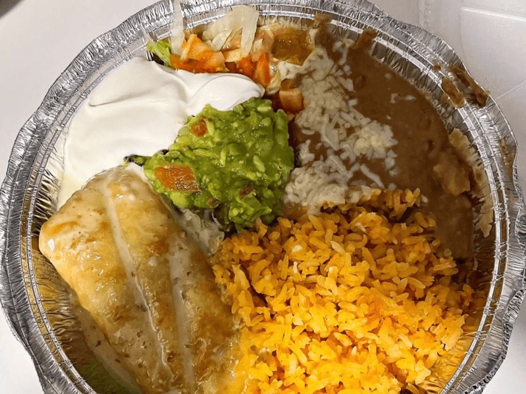 Lunch Chimichanga.