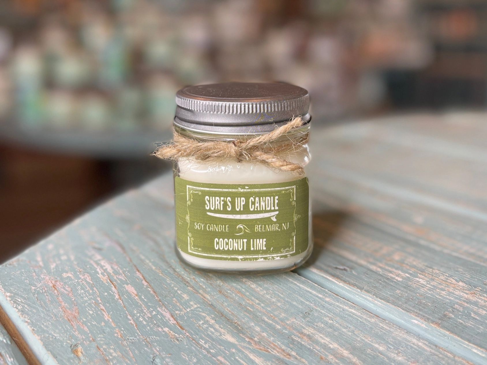 Coconut Lime Mason Jar Candle - Original Collection 8oz Medium.