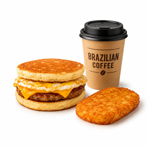 BREAKFAST PANCAKE SANDWICH COMBO