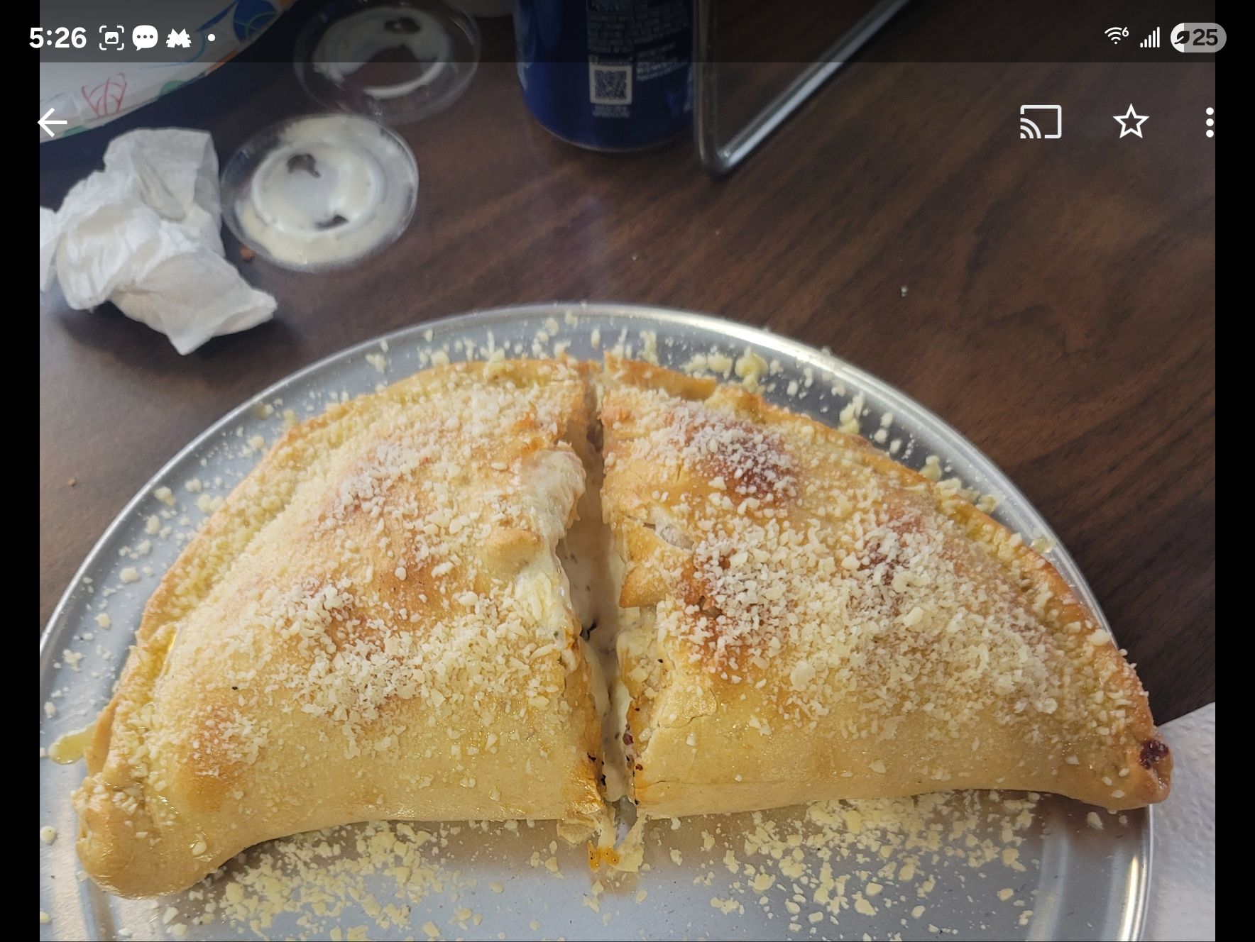 Calzone Deluxe Pizza.