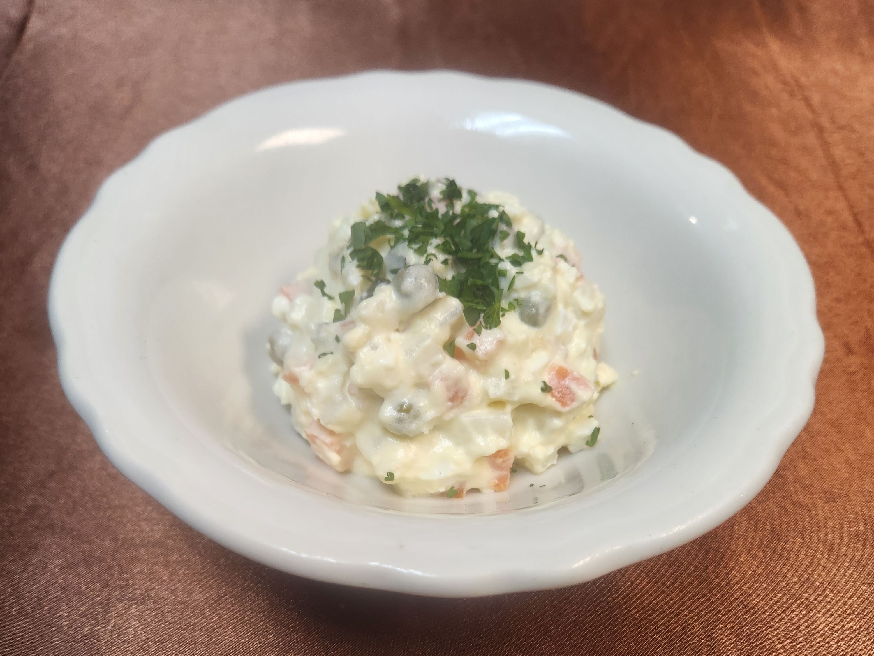 Salad Olivie Vegetarian.