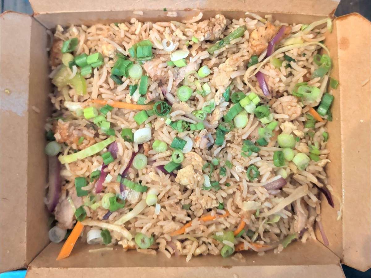 Chicken egg fried rice