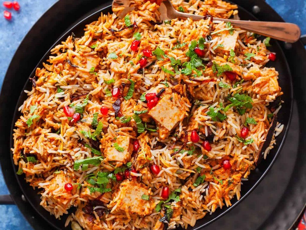Paneer Biryani.