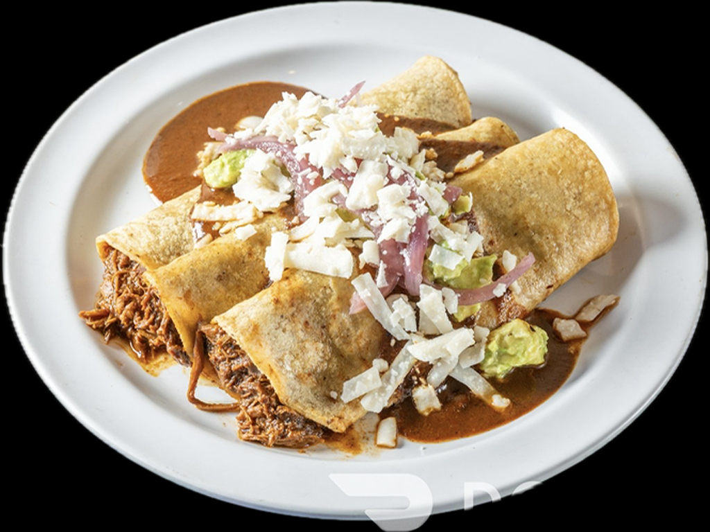 Chicken Mole Enchiladas.