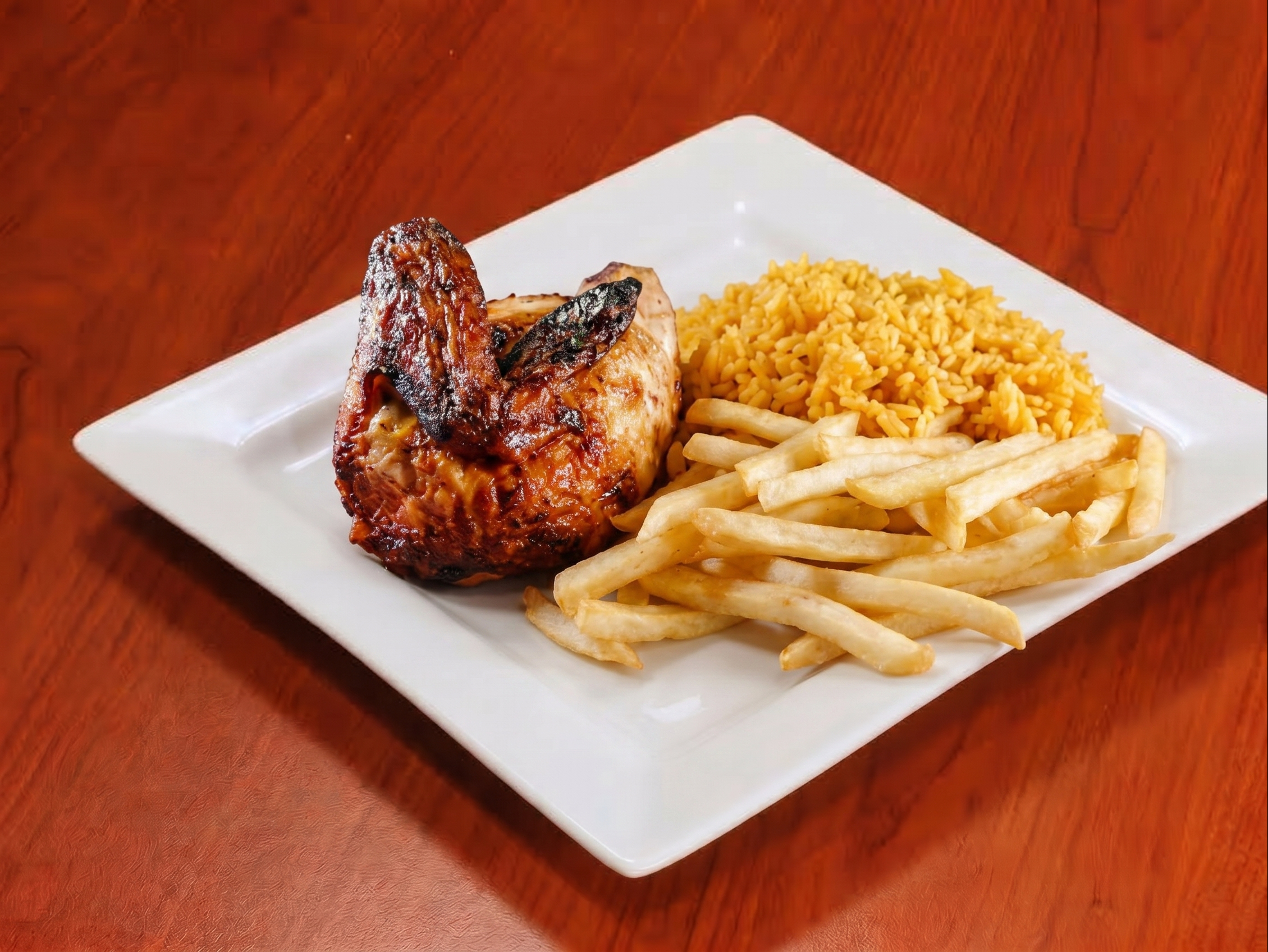 1/4 Chicken with 2 sides.