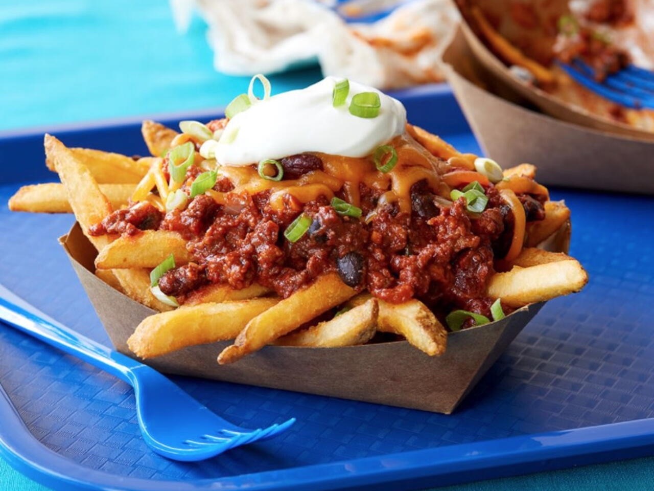 Chili Cheese Fries (Papas Fritas con Chili y Queso)
