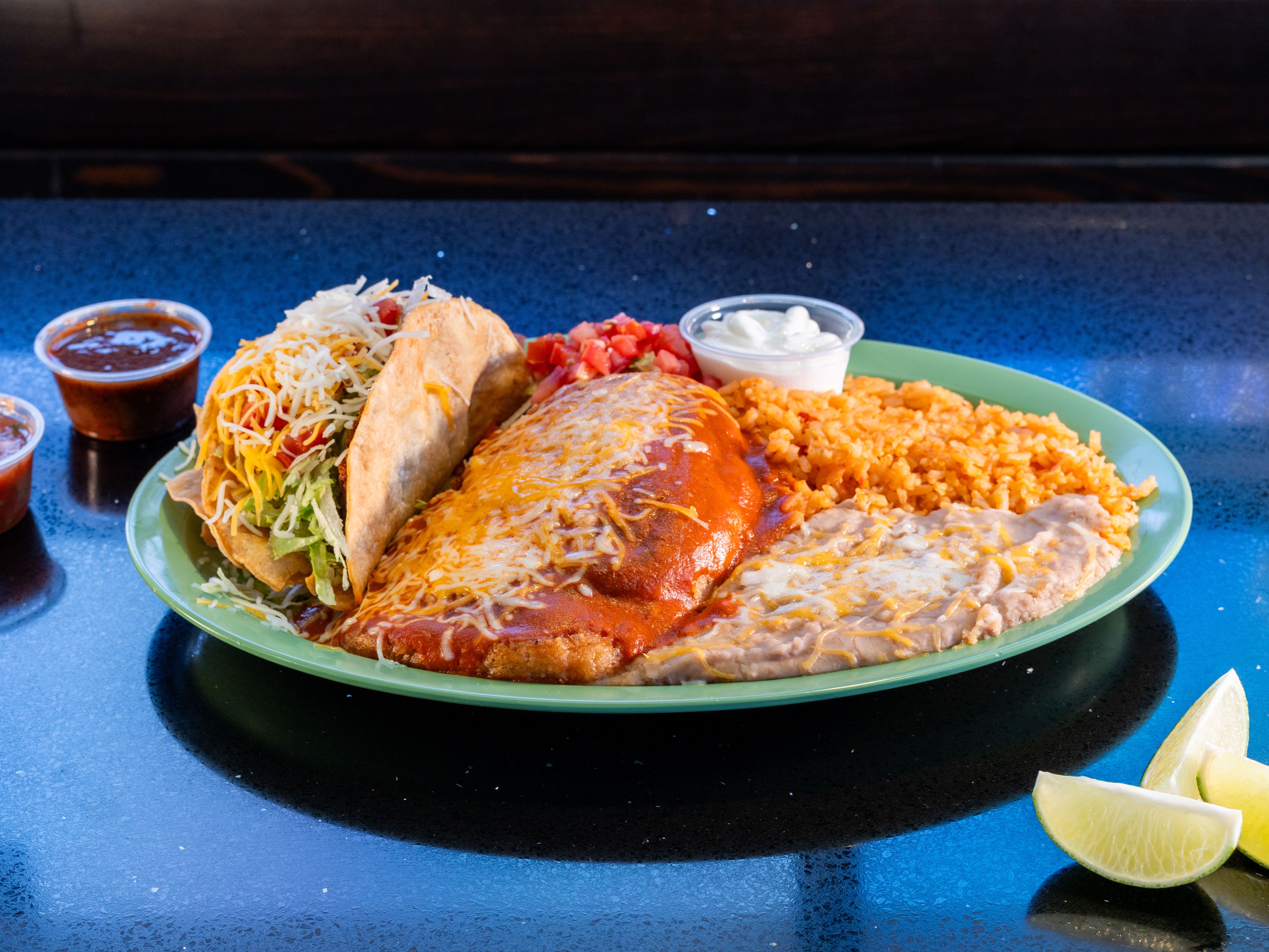 #1 1 Chile Relleno/1 Taco Plate.