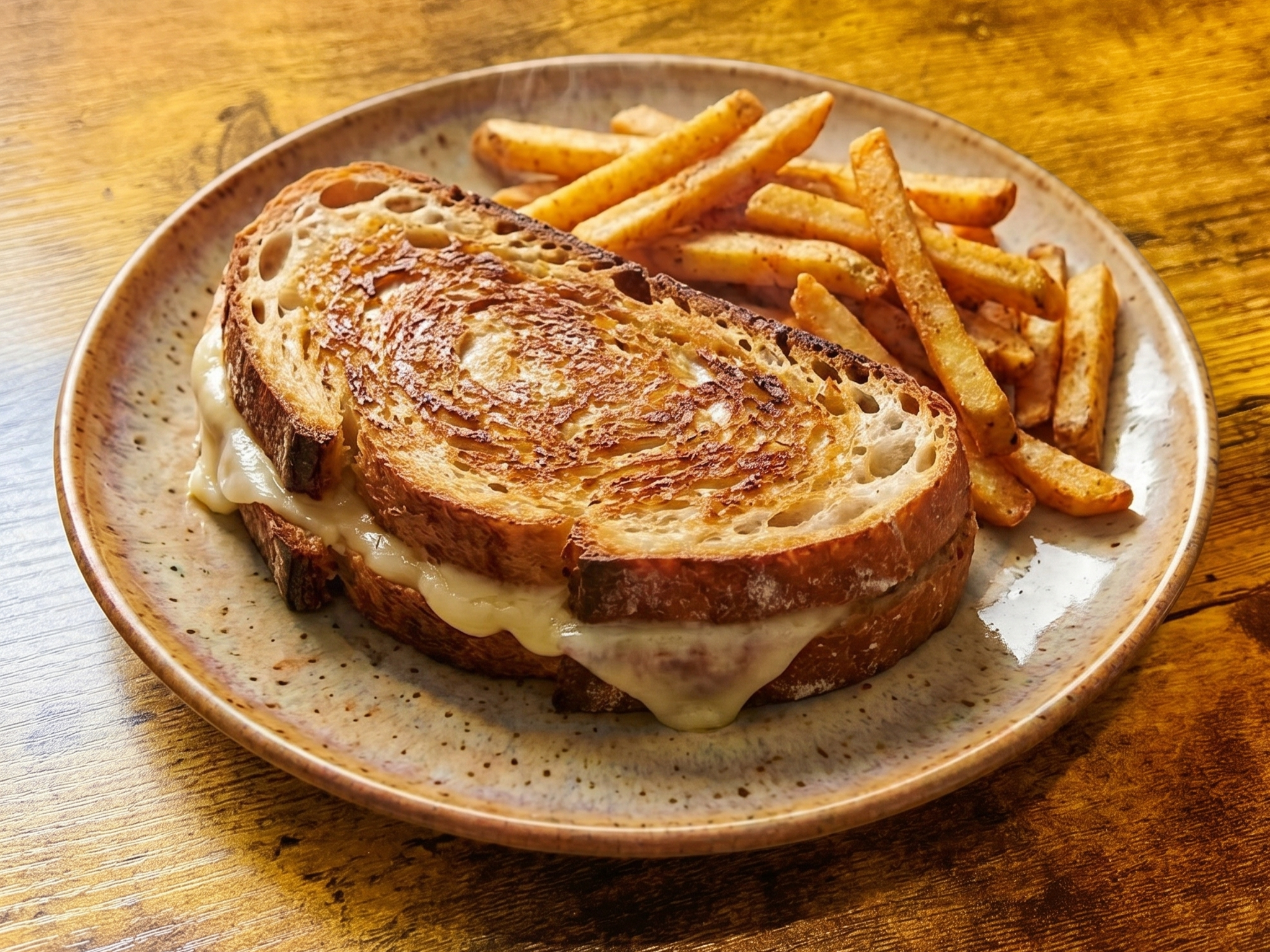 Grilled Cheese/kasseri toastie.