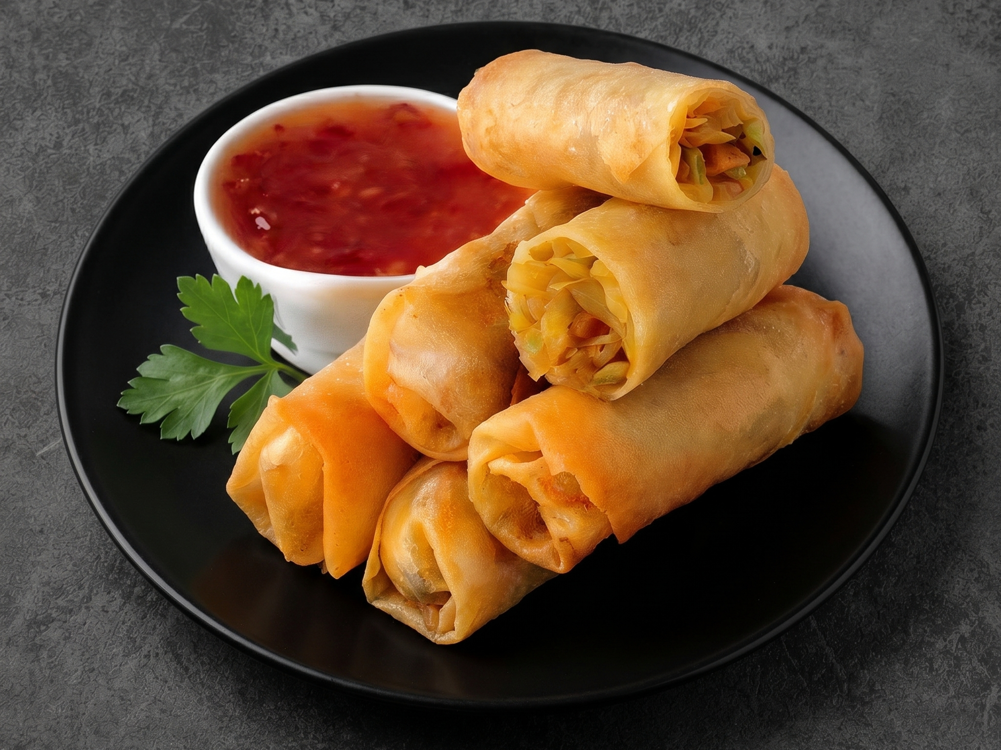 Vegetable Spring Rolls.