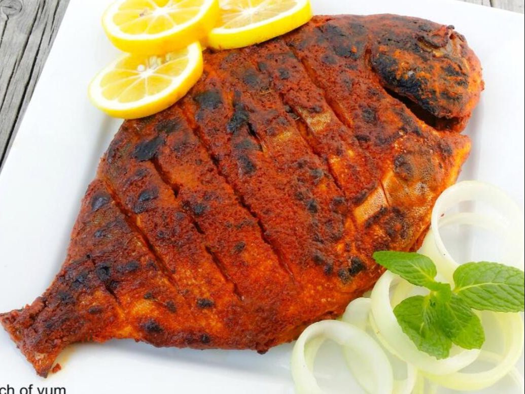 Tandoori Pomfret fish.