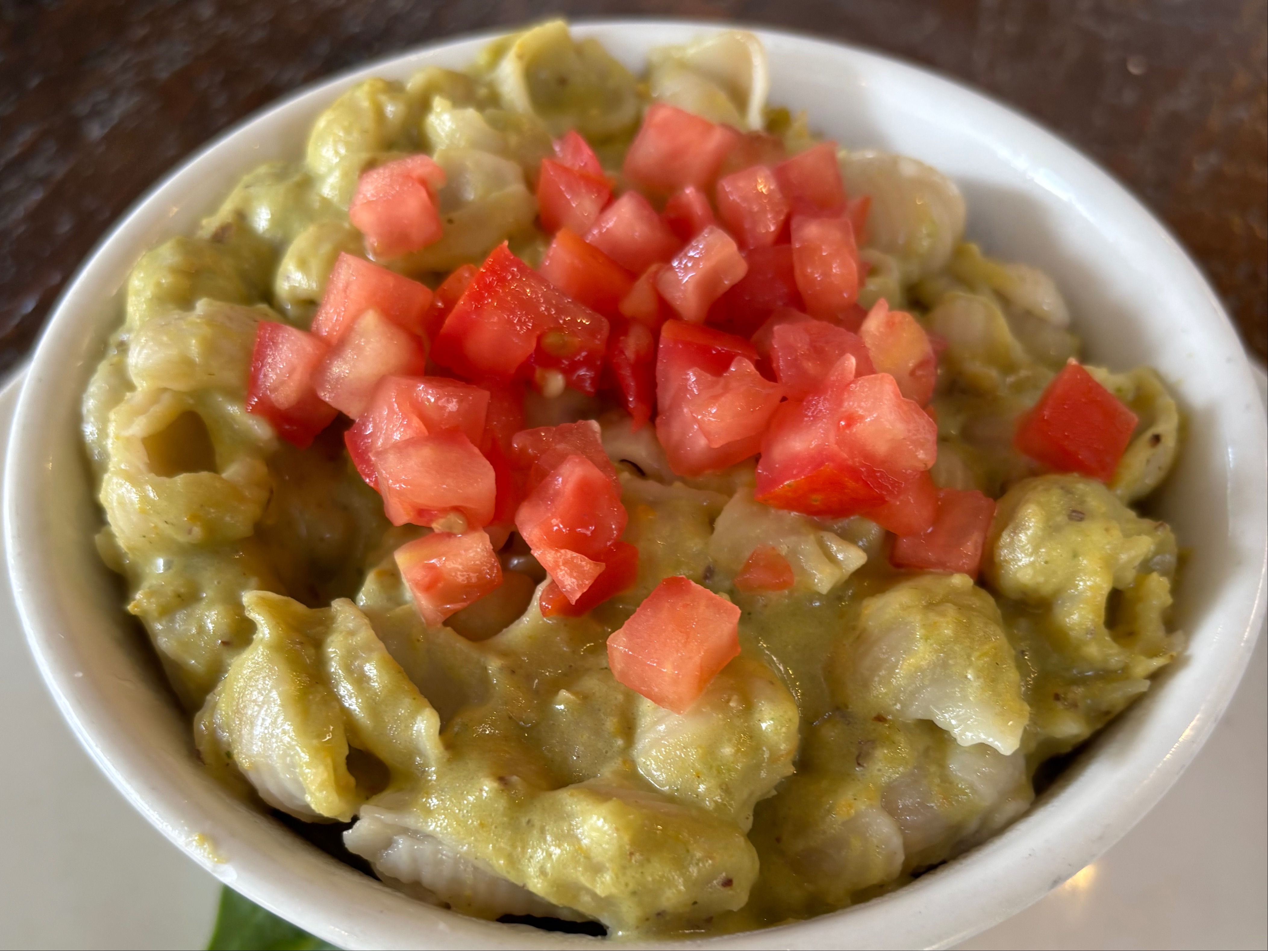 Pesto Mac-n-Cheese (V, *GF).