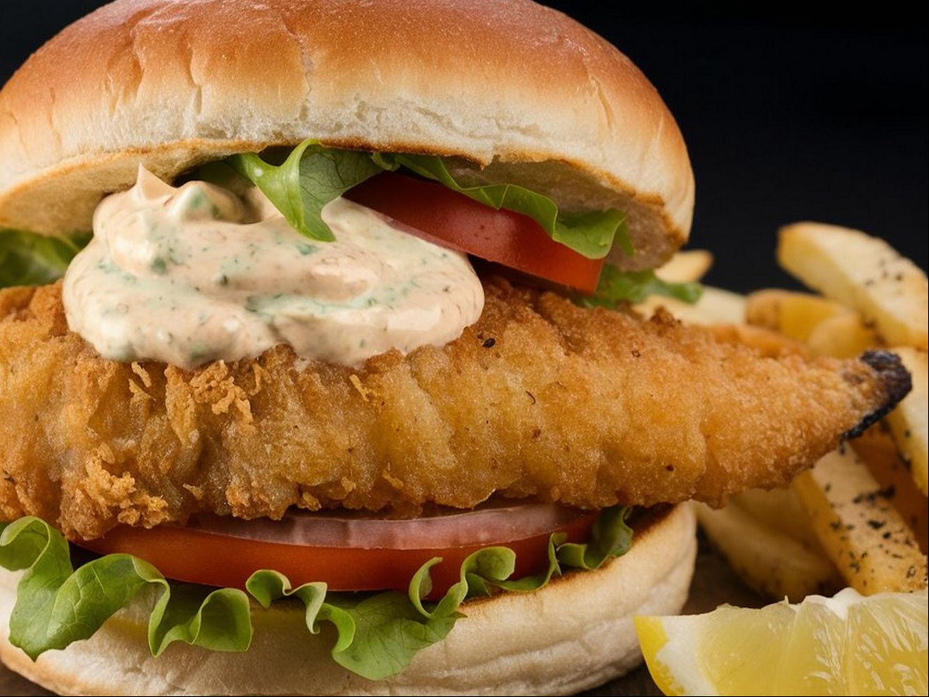 Catfish Sandwich W/ FF.