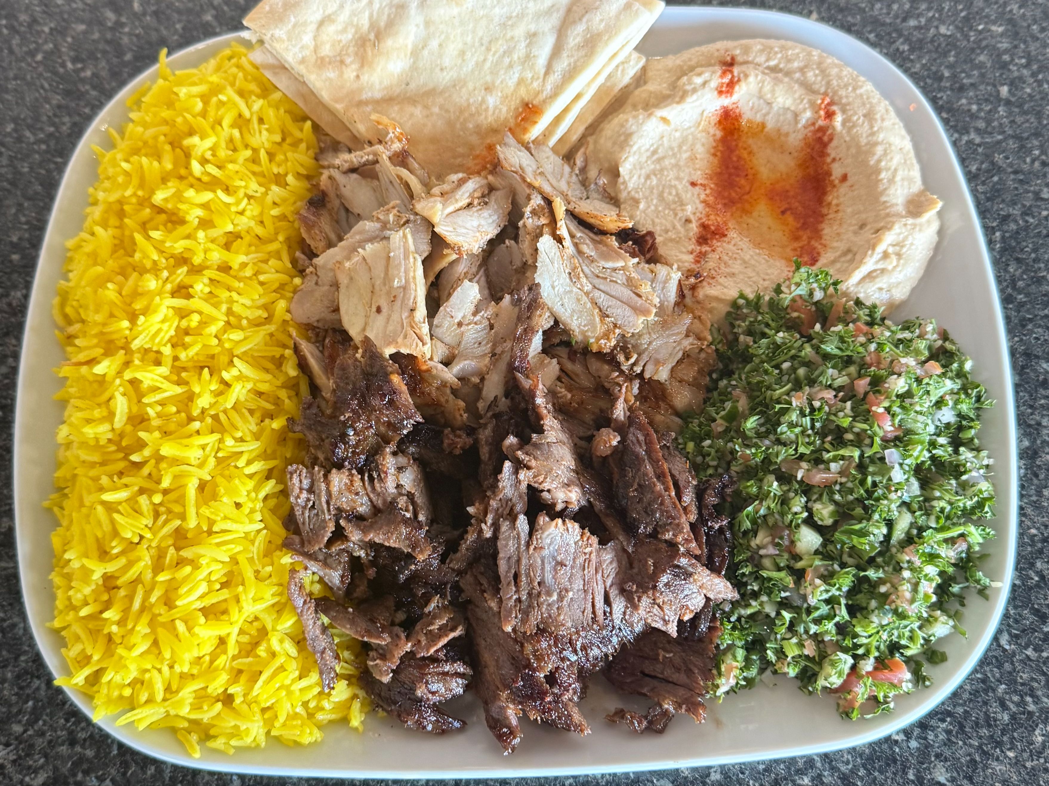 Beef Shawarma Chicken Shawarma.