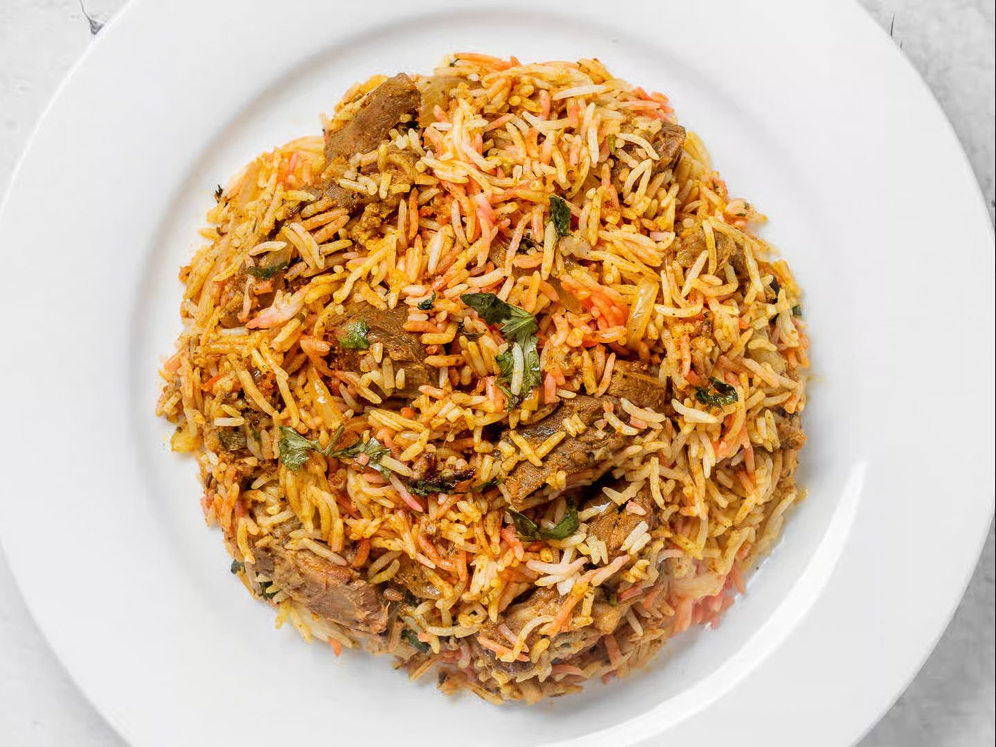 Goat Biryani.