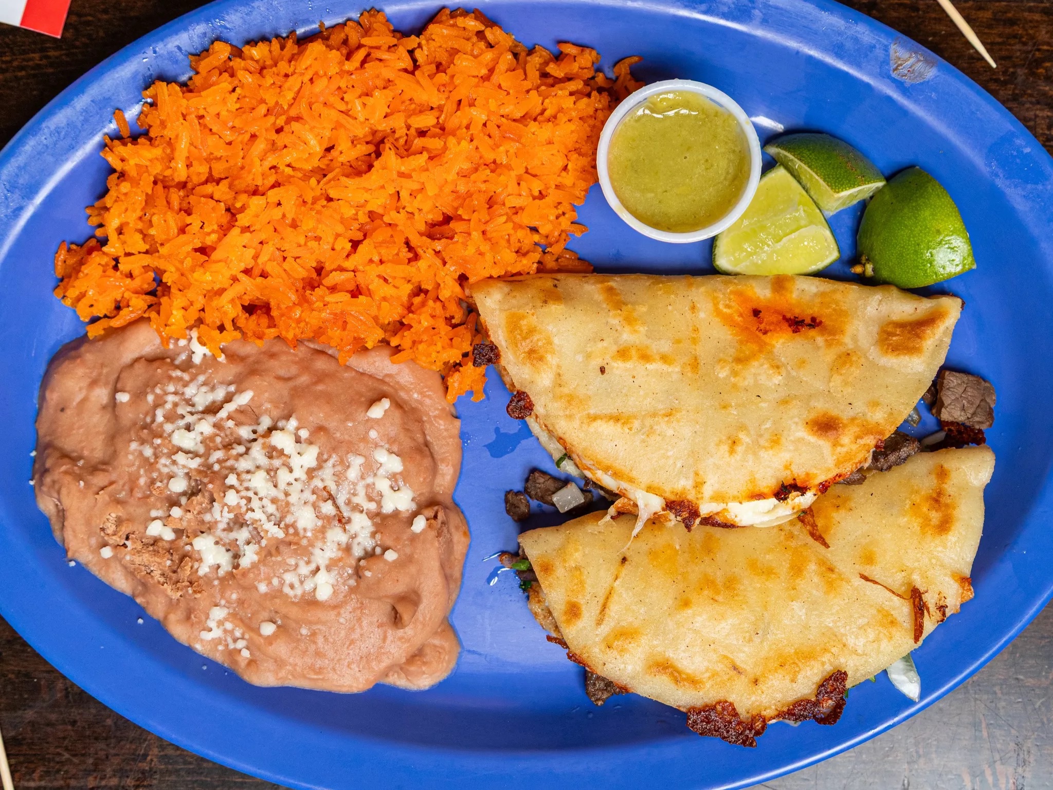 Two Quesa Tacos Lunch Special