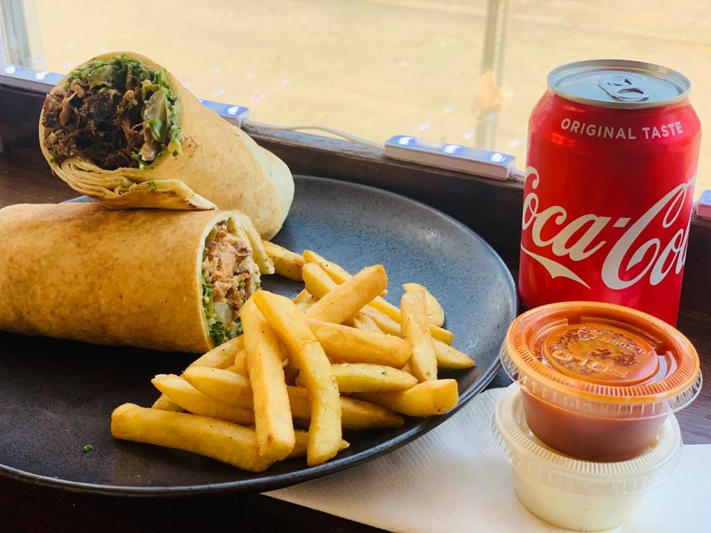Lamb Shawarma Combo Meal.