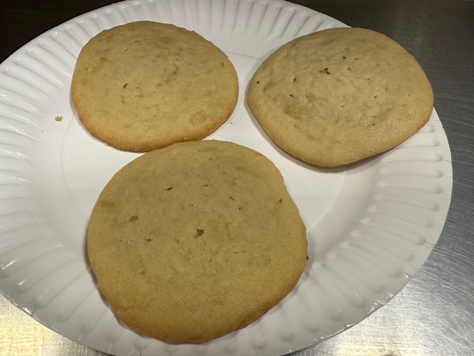 3 Sugar Cookies.