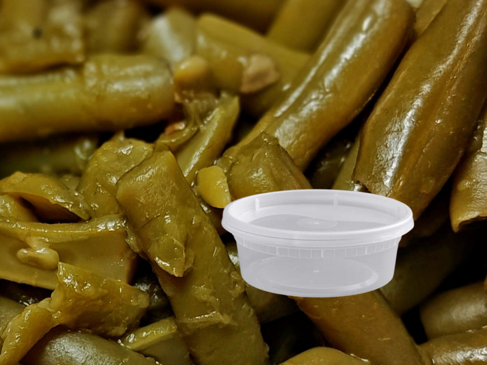 8oz Papa's Southern Green Beans (approx. 2 servings).