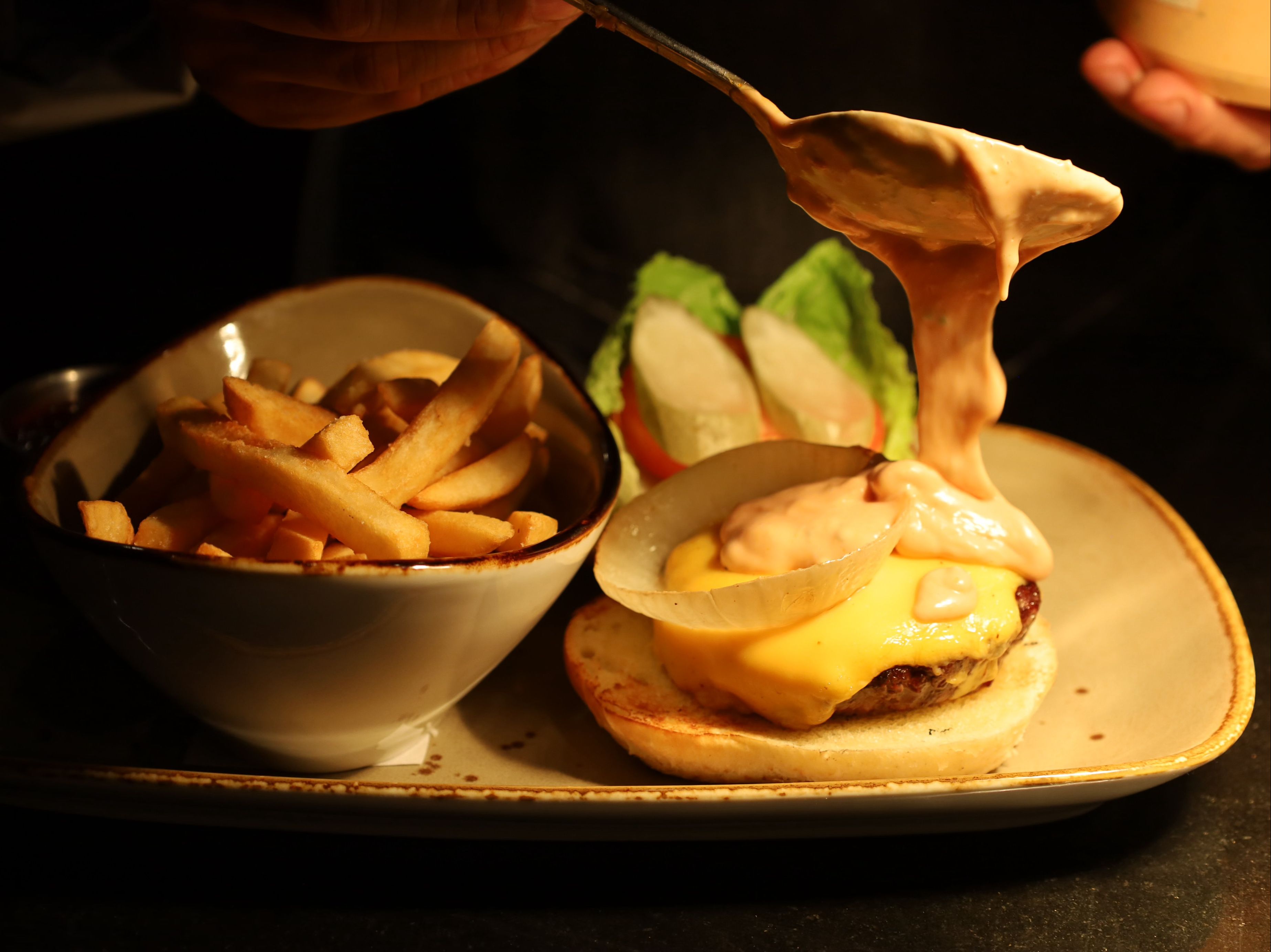 Dry-Aged Cheeseburger.