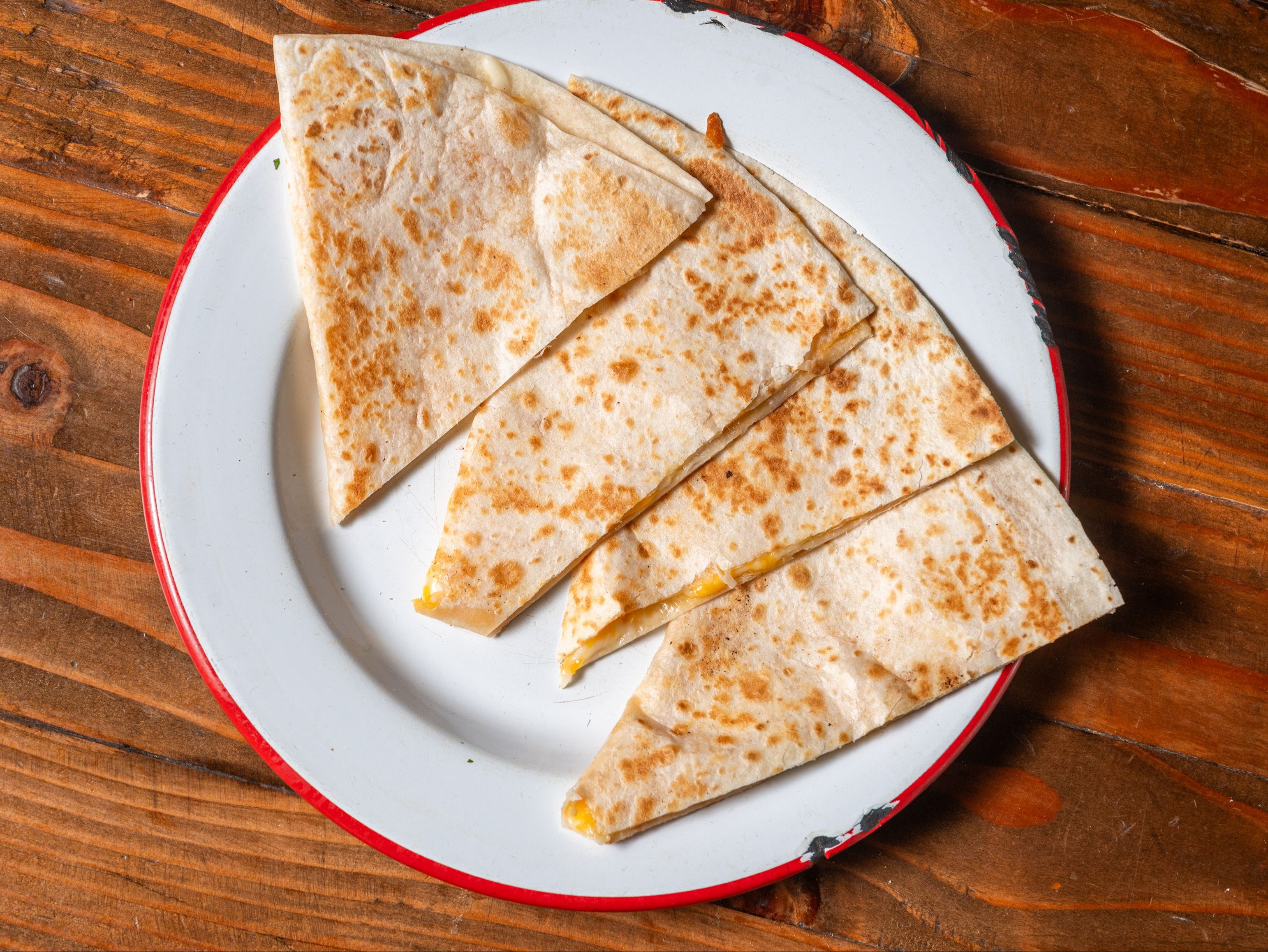 Plain Cheese Quesadilla.