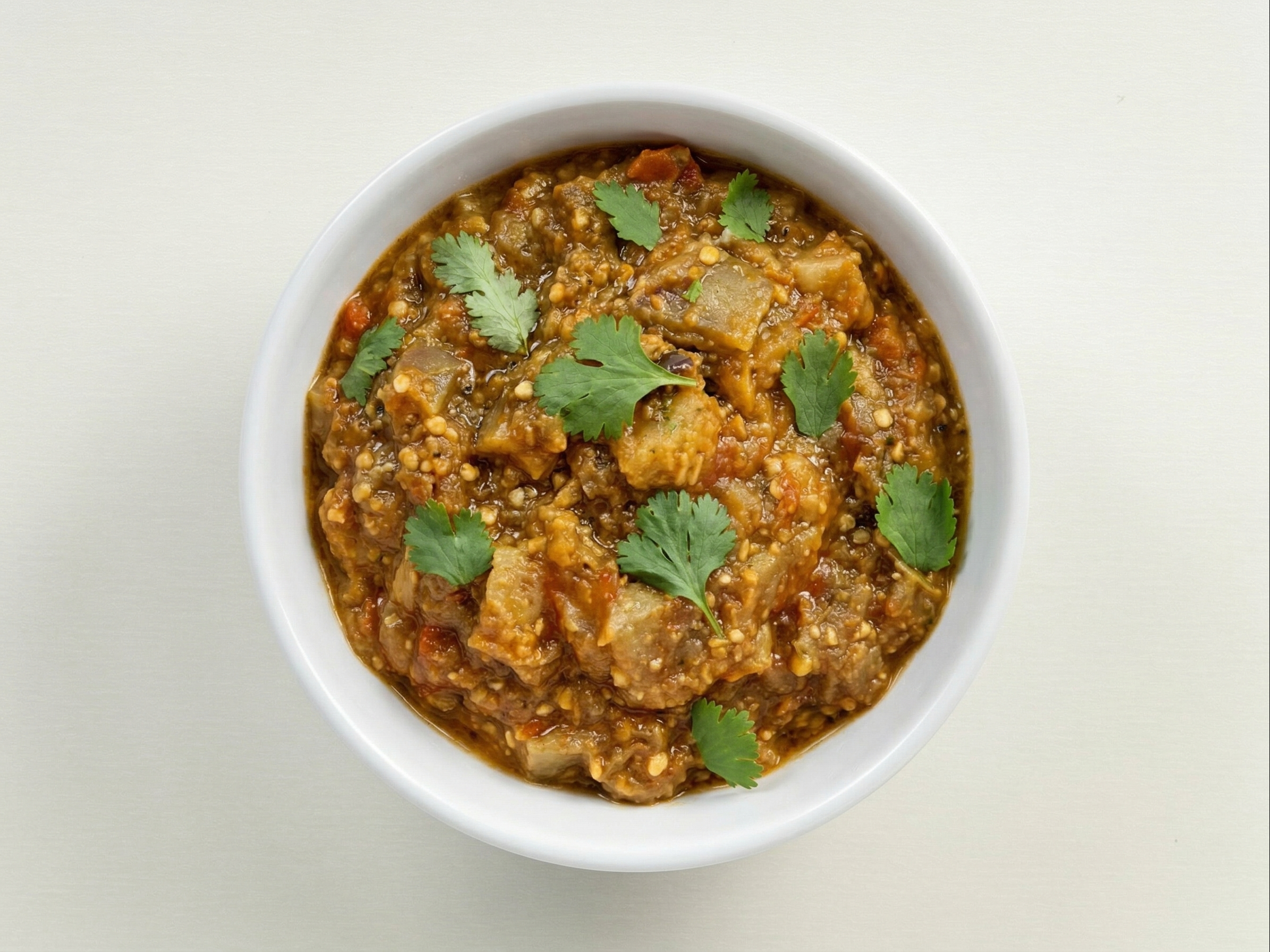 Baingan Bharta-Eggplant.