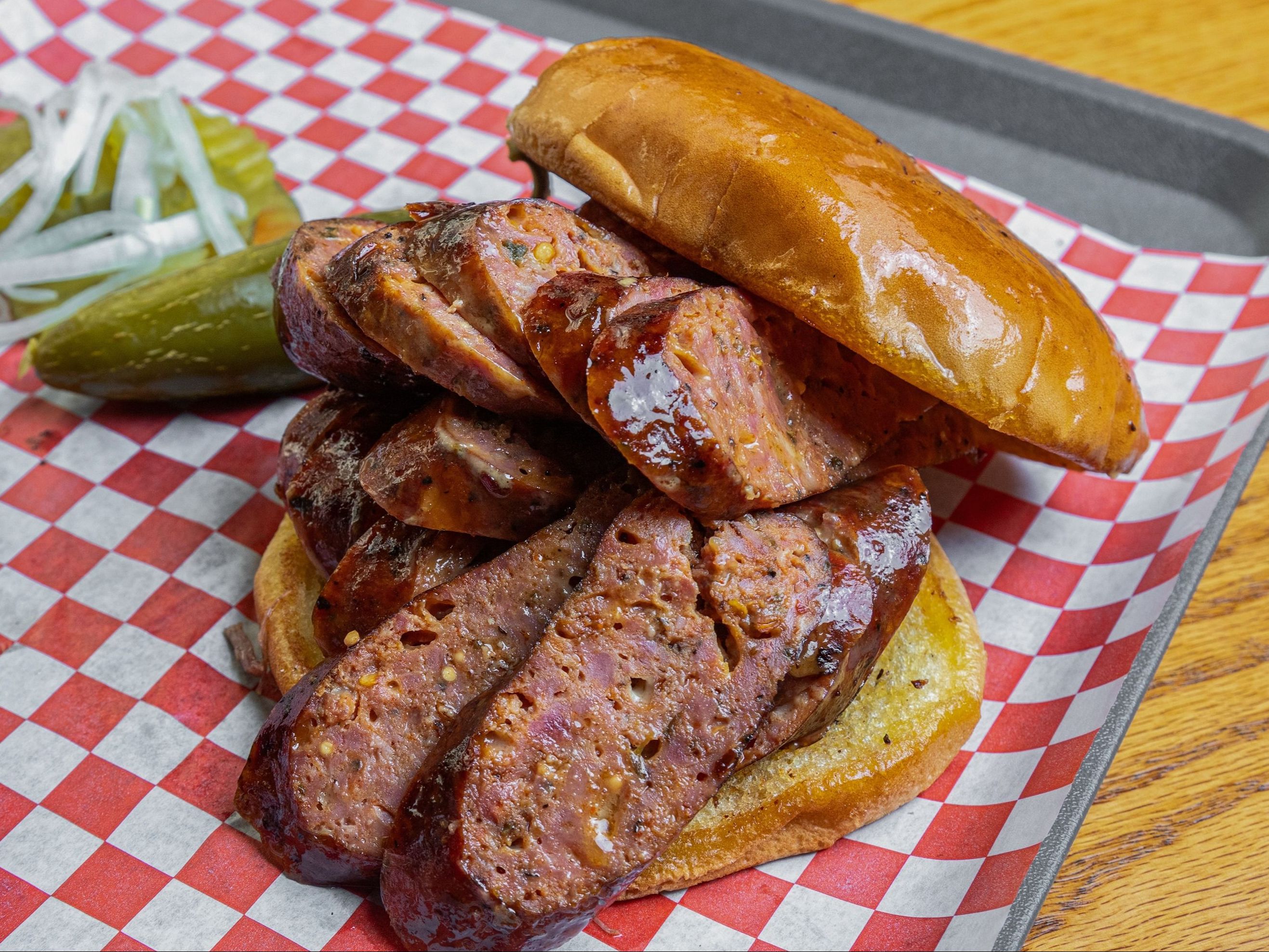 Link (Pork & Beef) Sandwich w/6oz Side (Pick Only 1 Side).