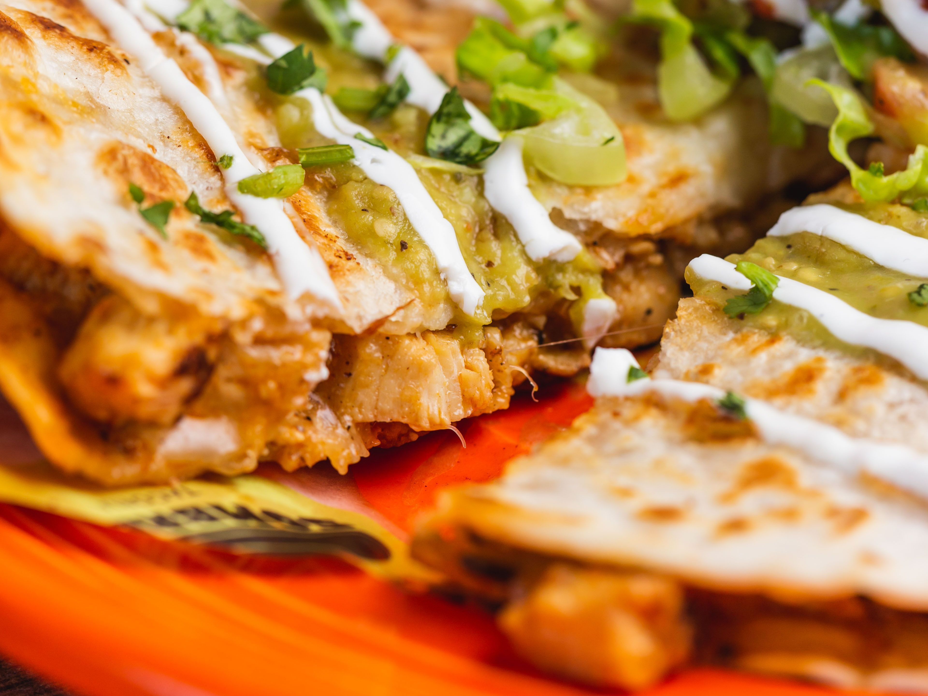 Sombrero Chicken Quesadilla.