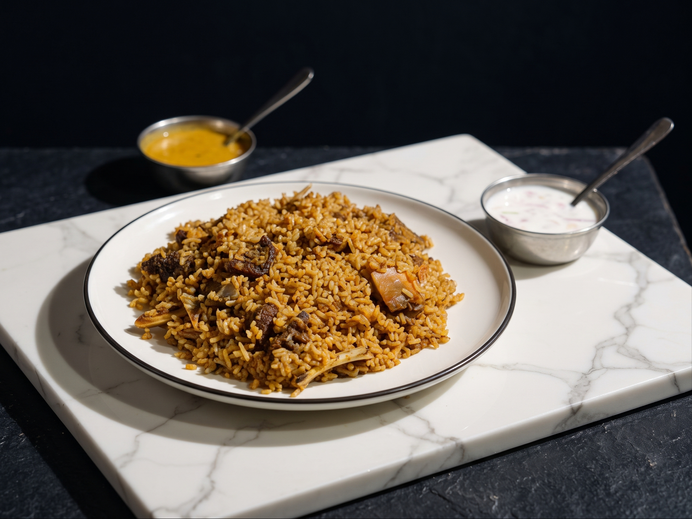 Chennai Dosa Special Goat Biryani