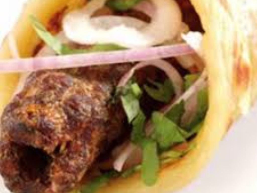 Beef Seekh Kabab Roll.