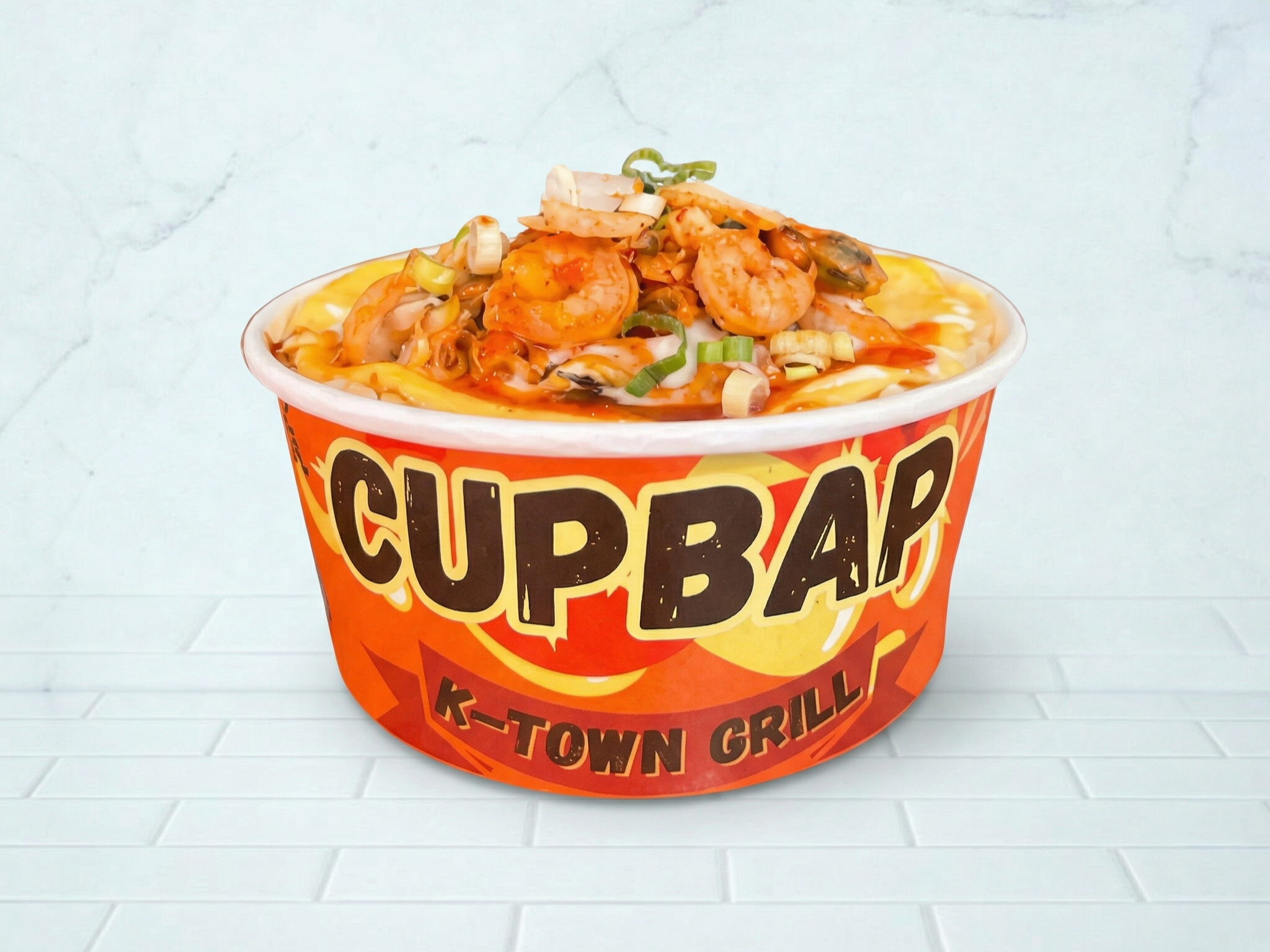 Spicy Seafood Cupbap.