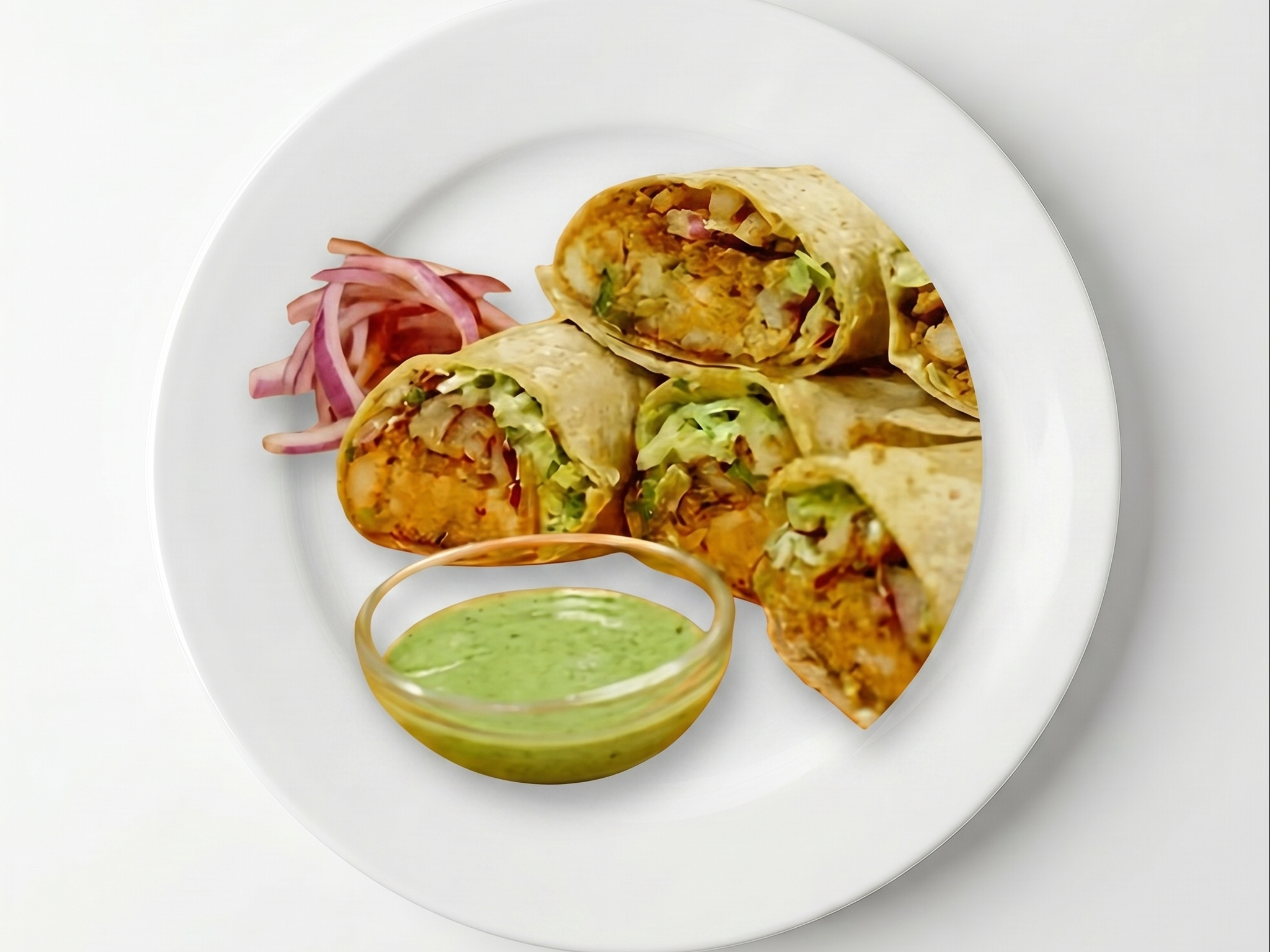 Chatpata Aloo Kathi Roll