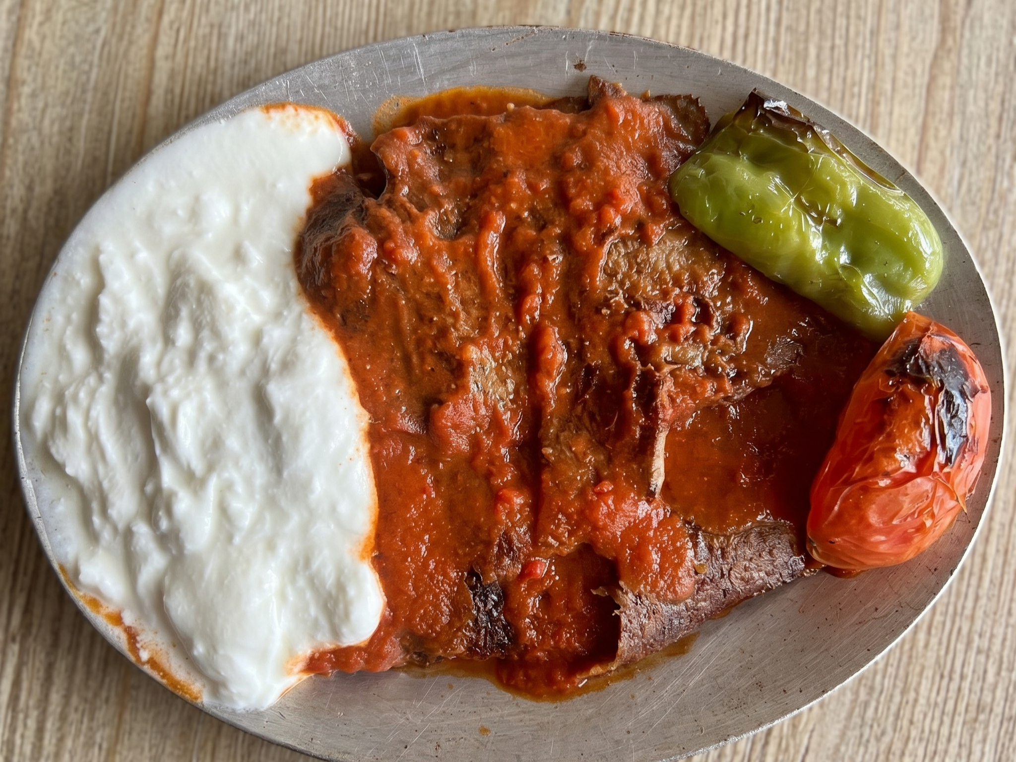 Iskender Kebab.
