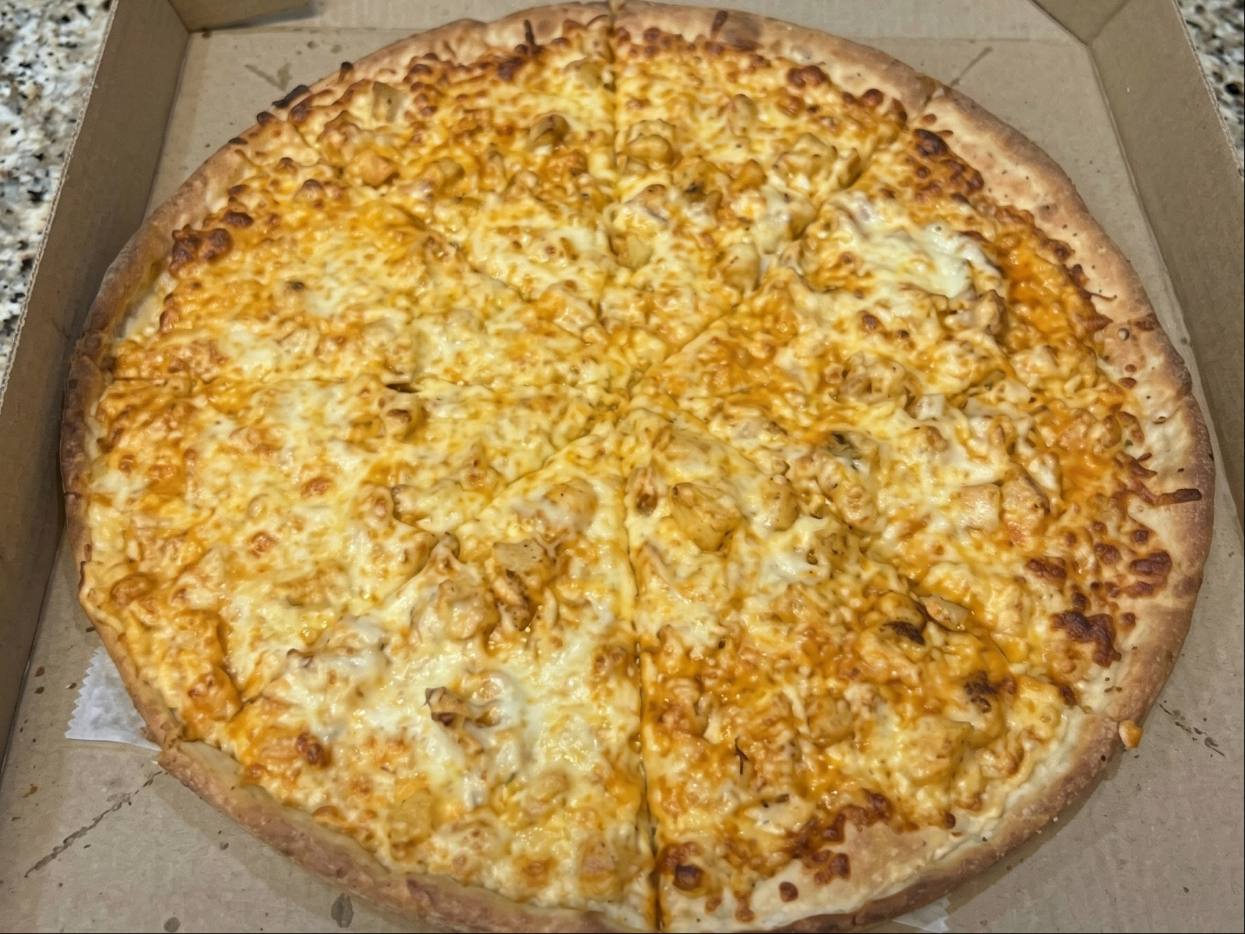 Buffalo Chicken Pan Pizza.