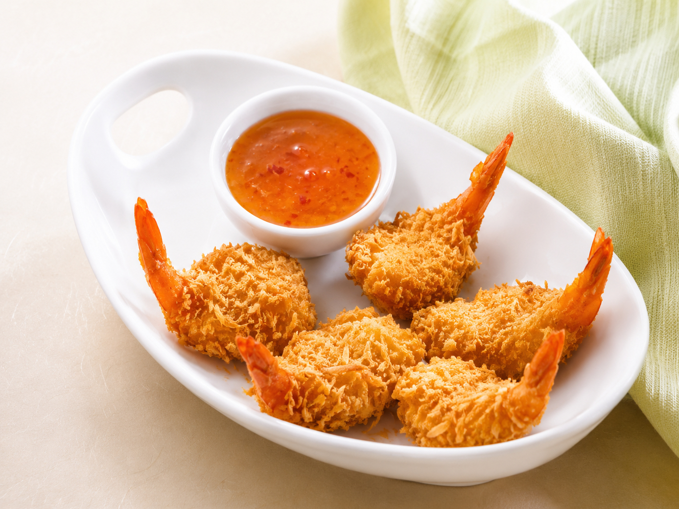 Coconut Prawns.
