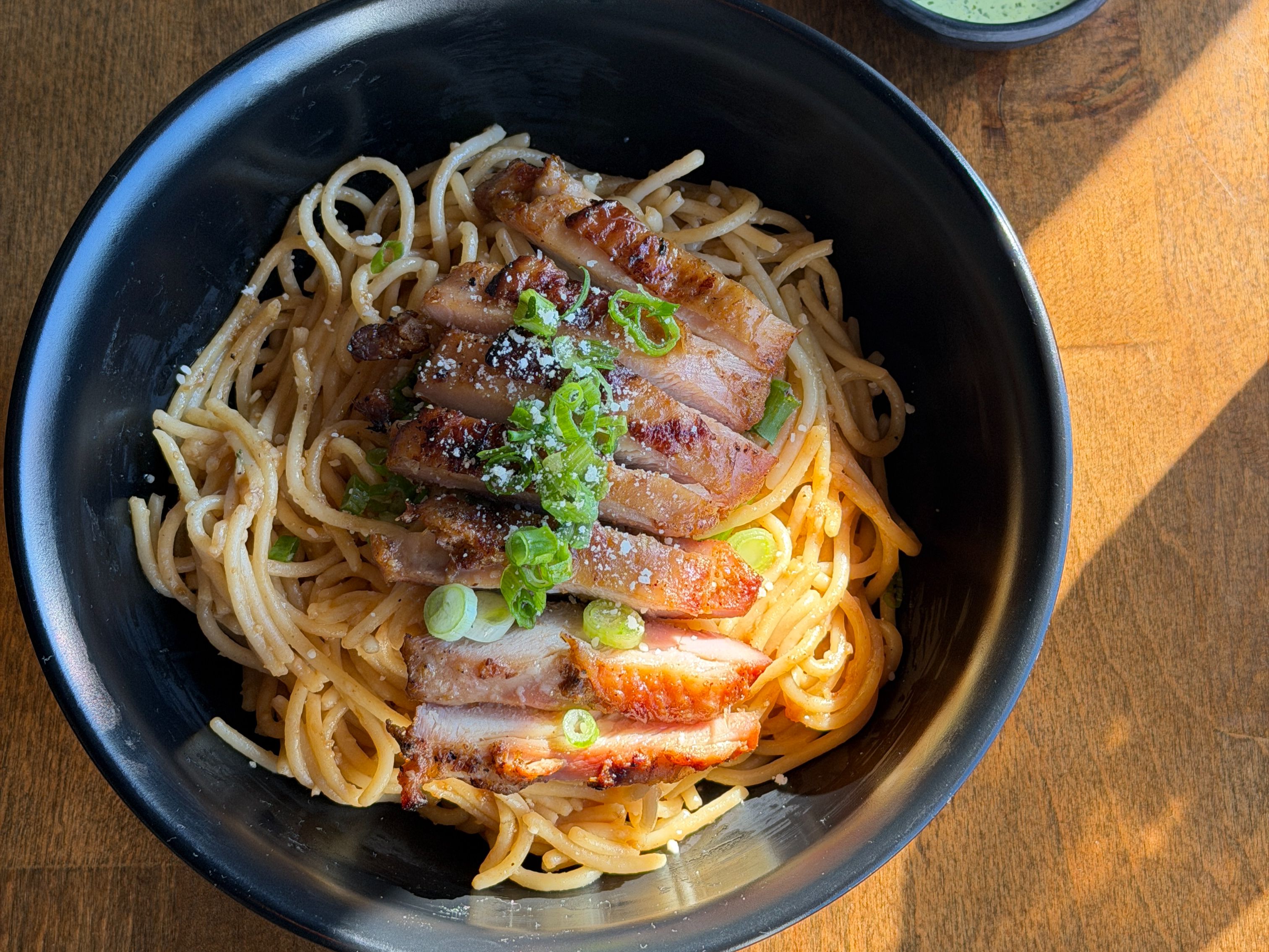 Garlic Noodles w/ Grilled Chicken.